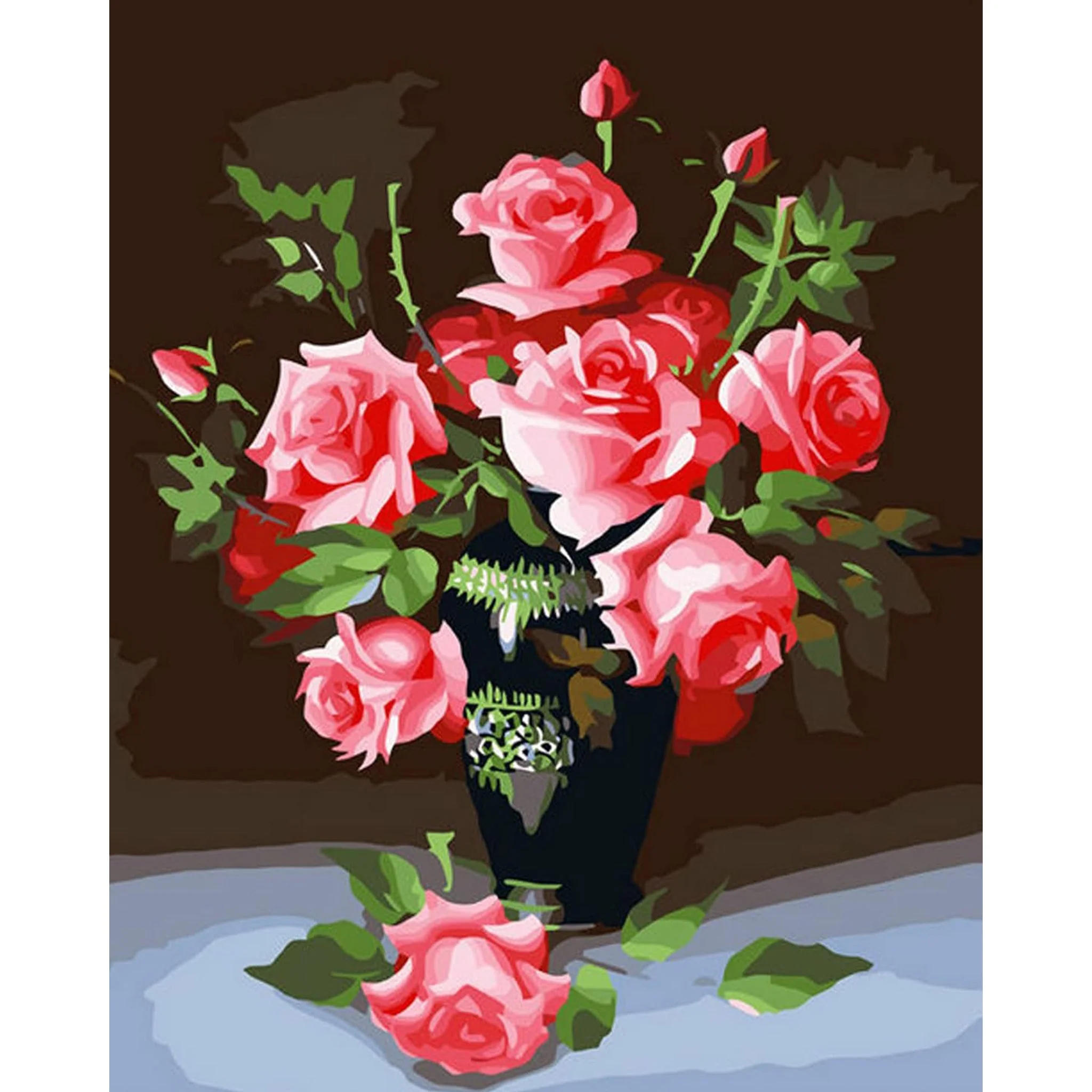 Hot Pink Bouquet | Diamond Painting - Image 2