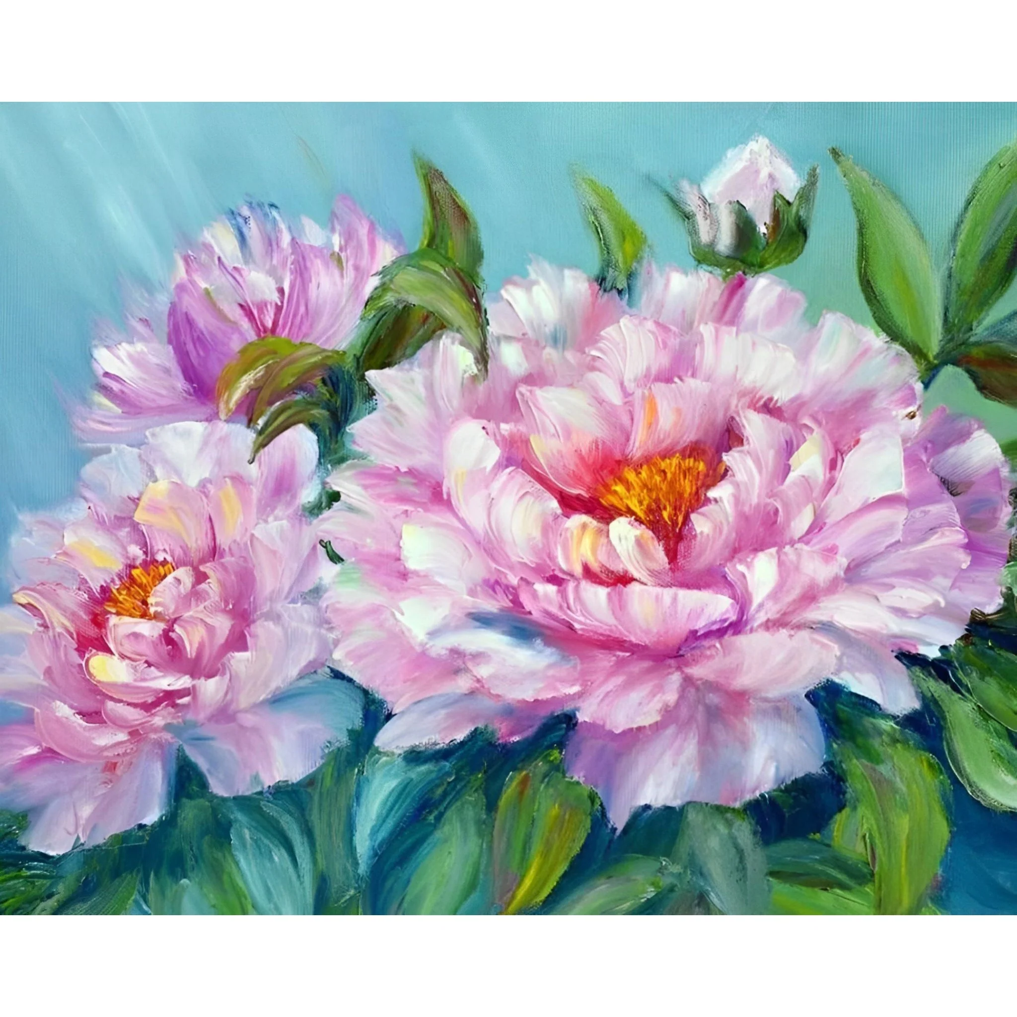 Asian Peonies | Diamond Painting - Image 2