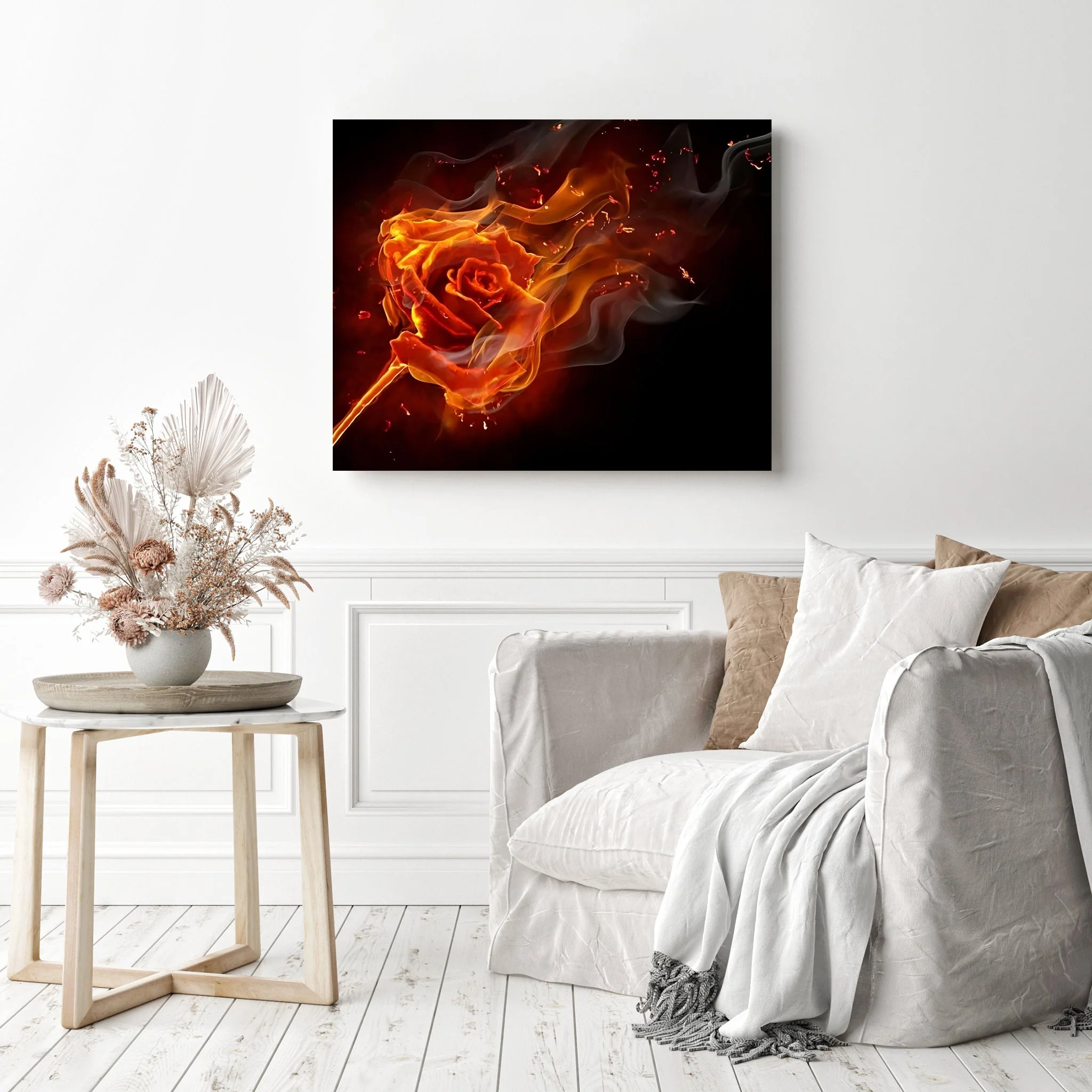 Rose on Fire | Diamond Painting - Image 3