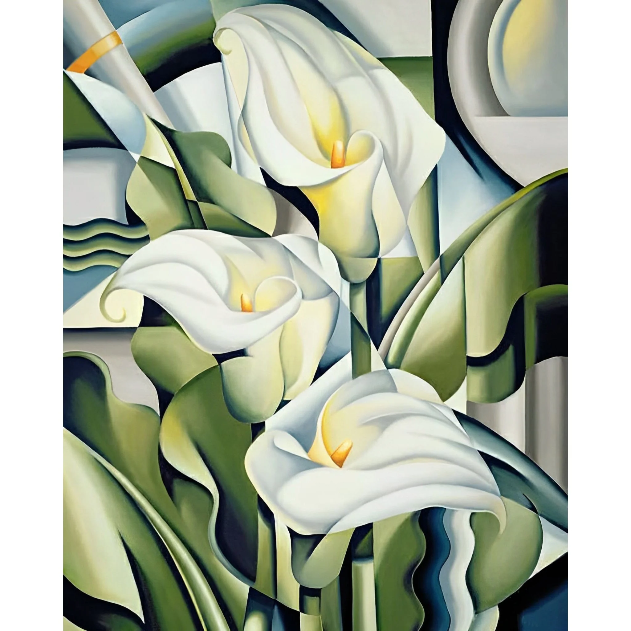 Cubist Lilies - Catherine Abel | Diamond Painting - Image 2