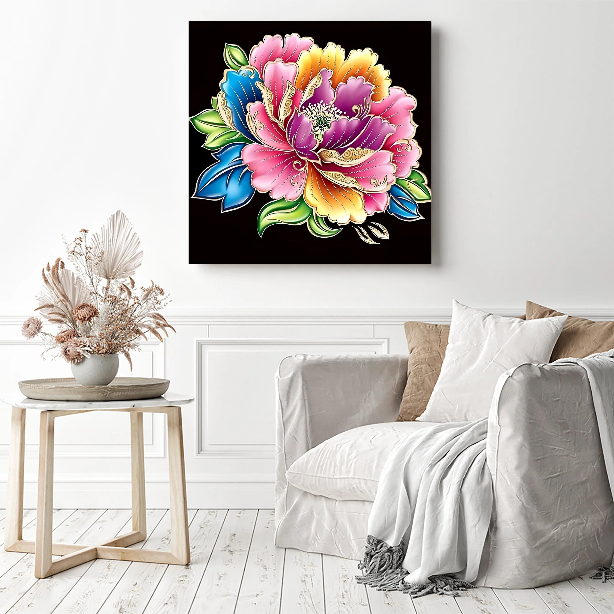 Multicolored Peony | Diamond Painting - Image 3
