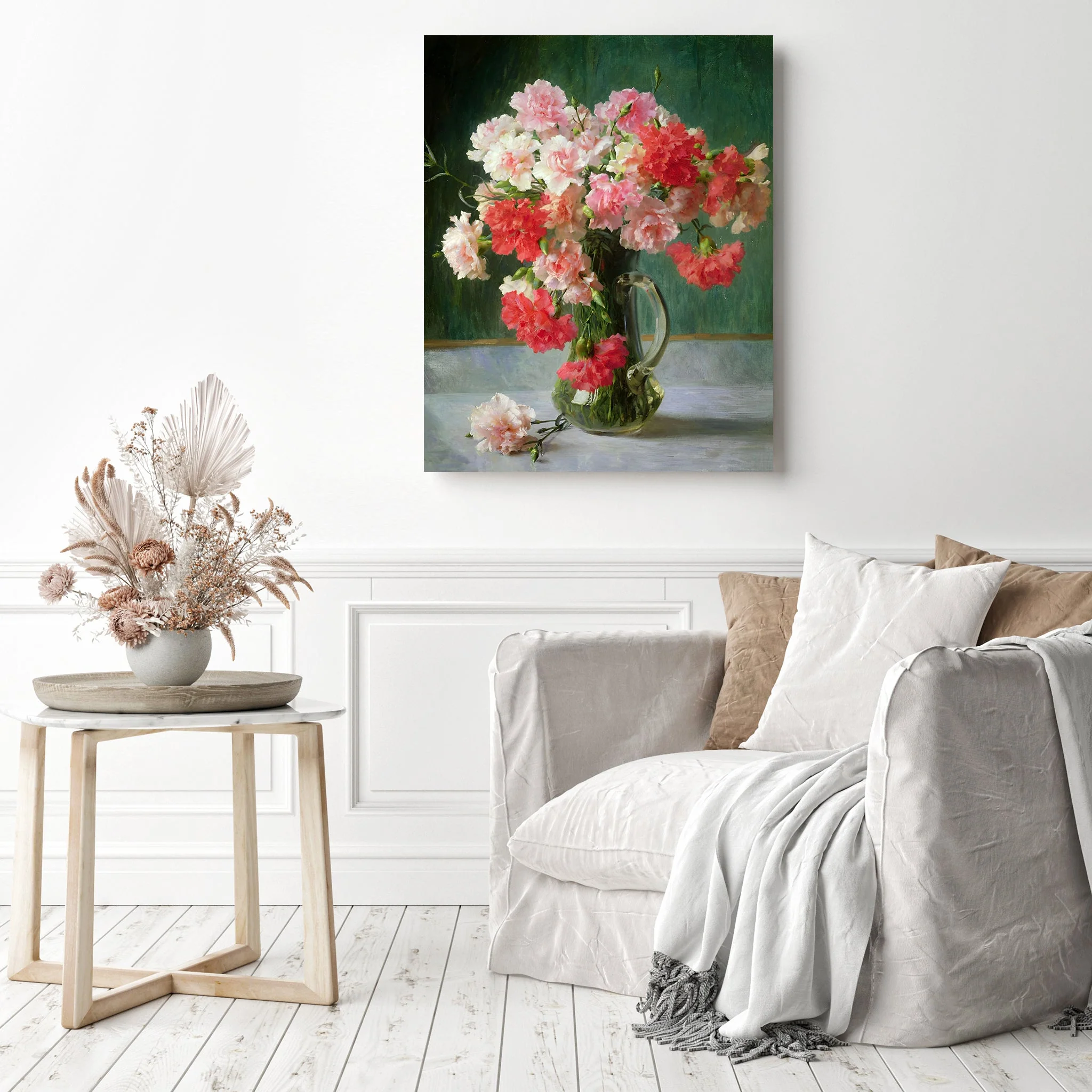 Still life of Carnations | Diamond Painting - Image 3