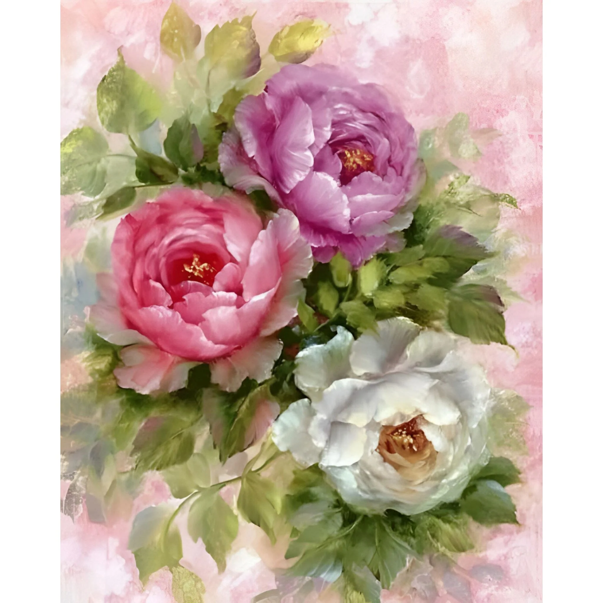 Peony Flowers | Diamond Painting - Image 2