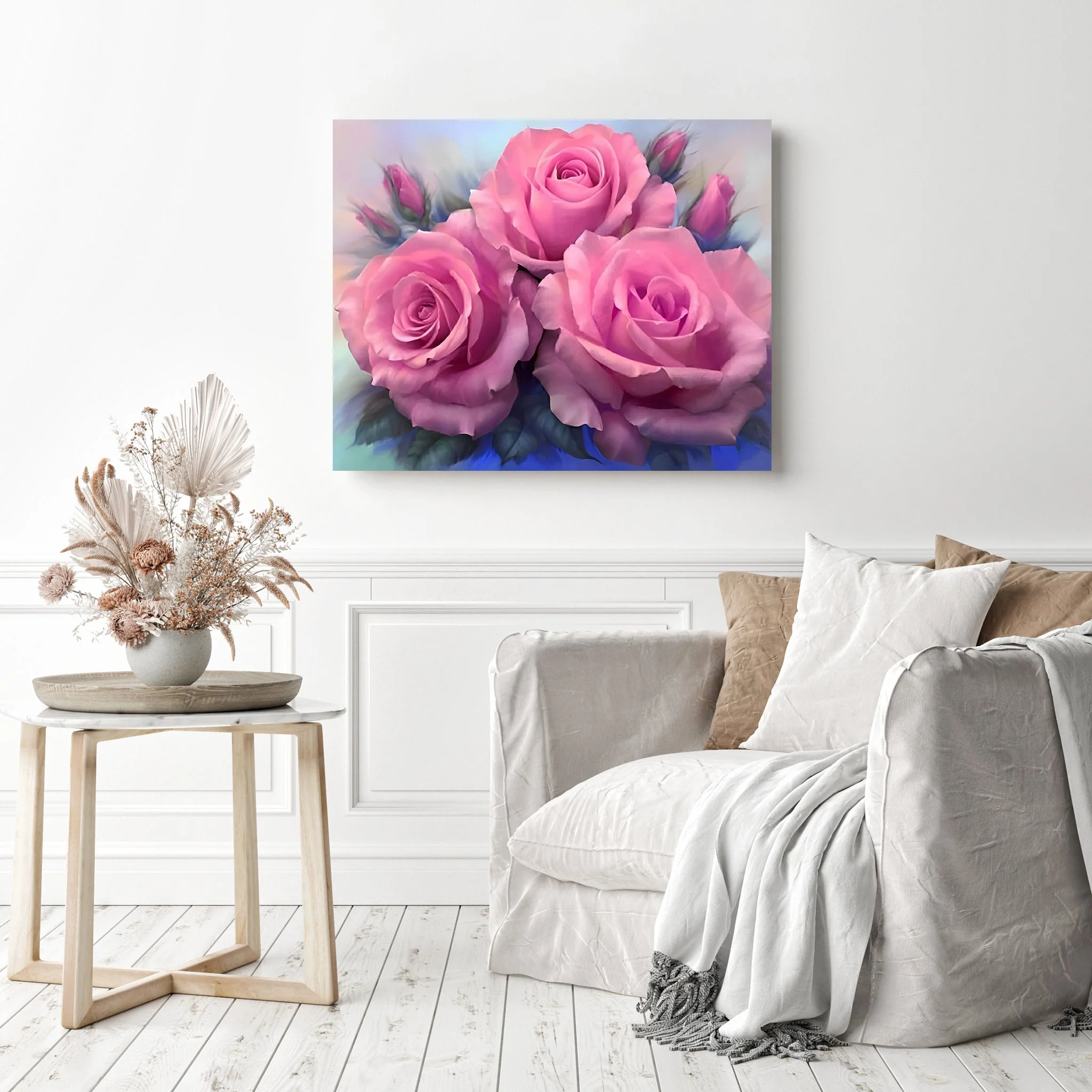 Delicate Pink Roses | Diamond Painting - Image 3