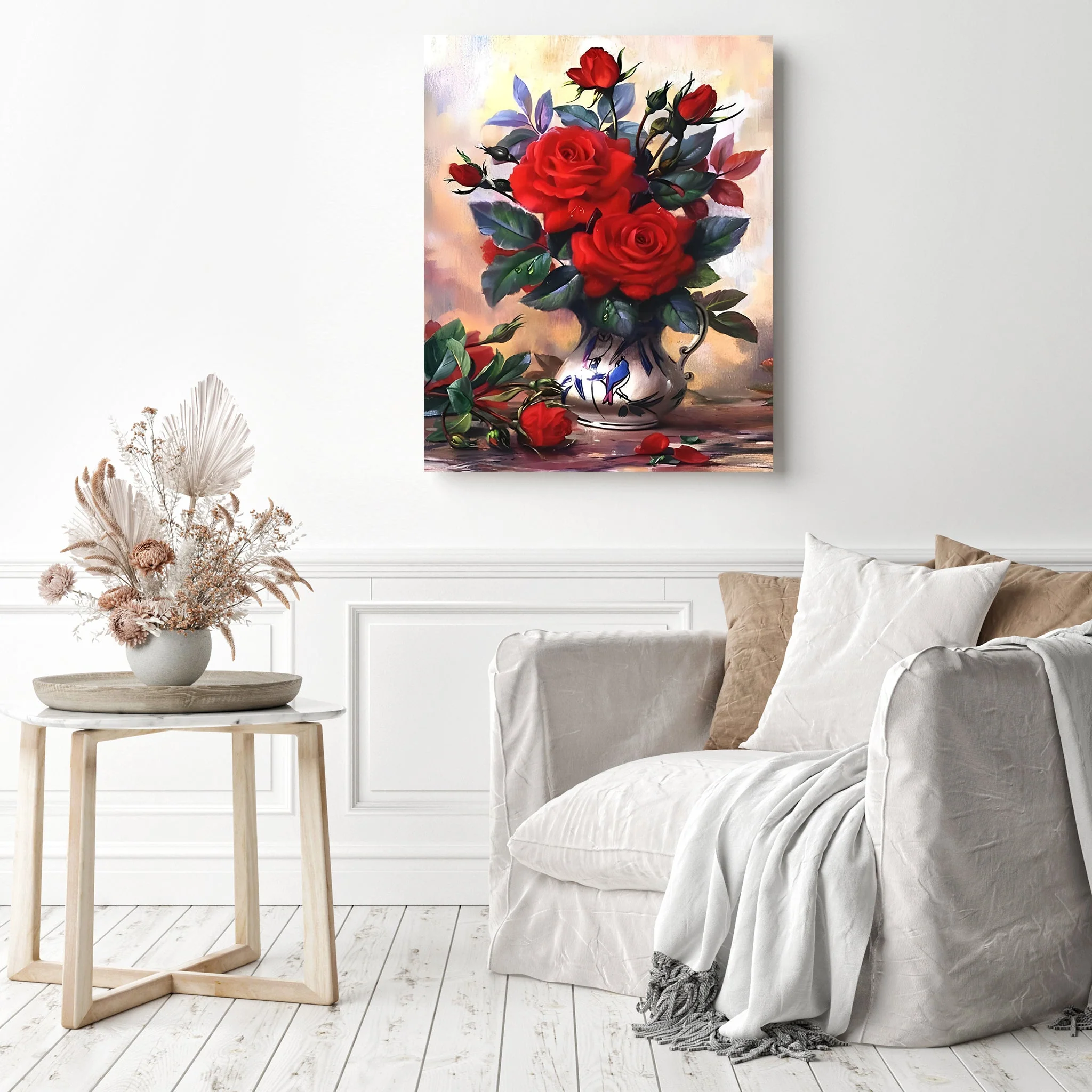 Vase of Red Roses | Diamond Painting - Image 3