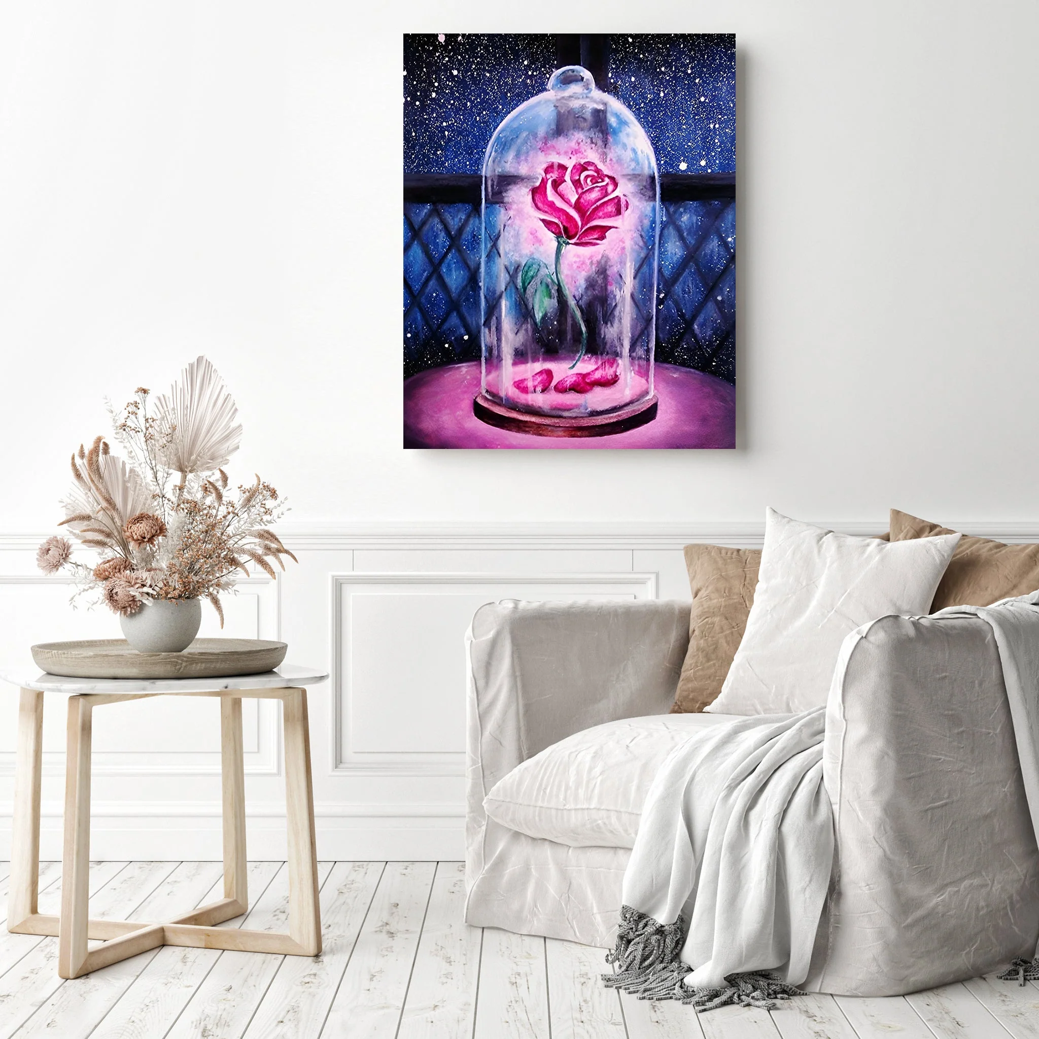 Glass Pink Rose | Diamond Painting - Image 3