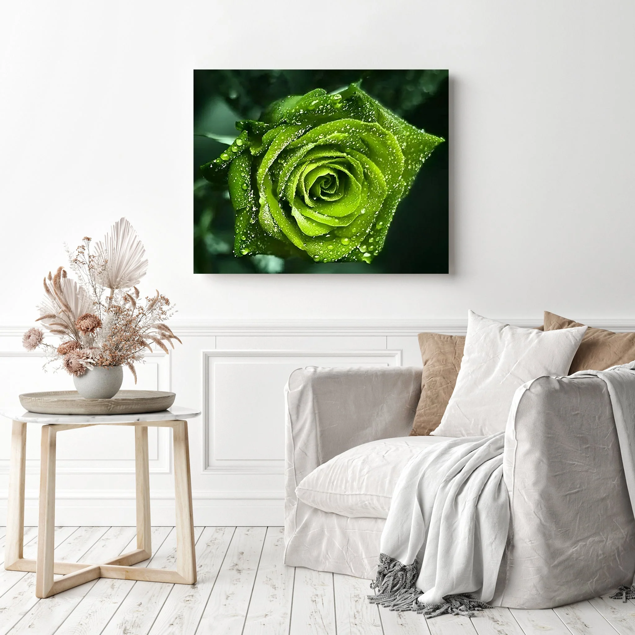 Green Rose | Diamond Painting - Image 3