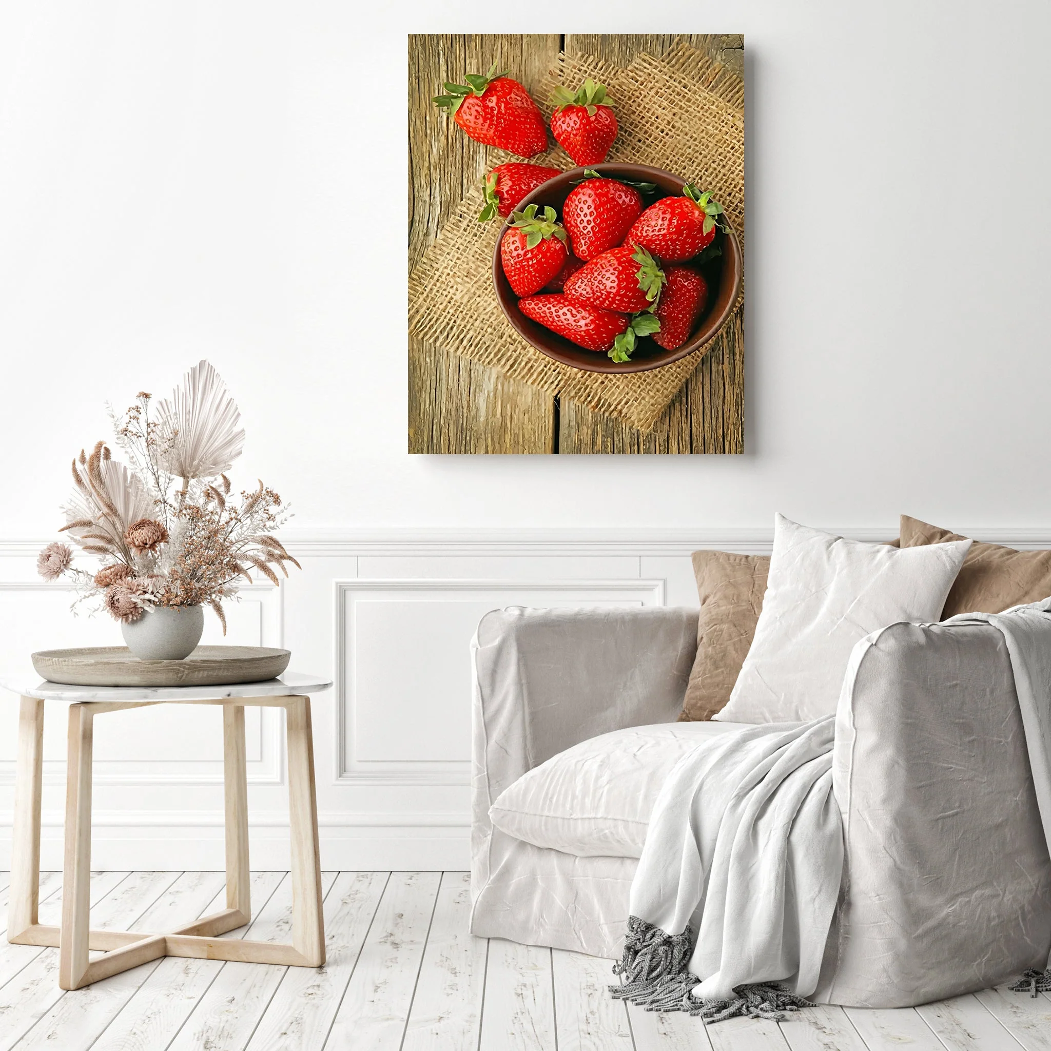 Strawberries Still Life | Diamond Painting - Image 3