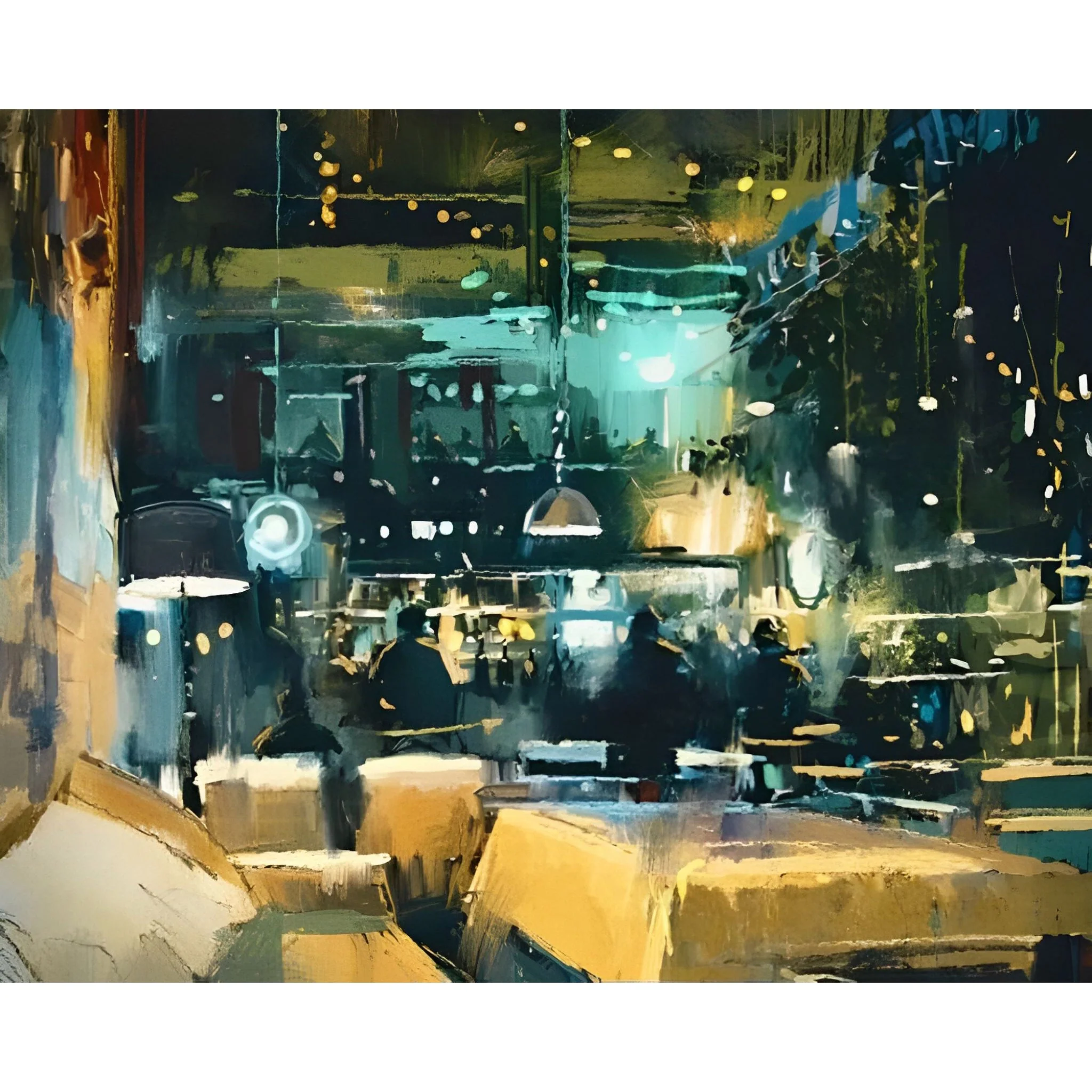 Cozy Restaurant | Diamond Painting - Image 2