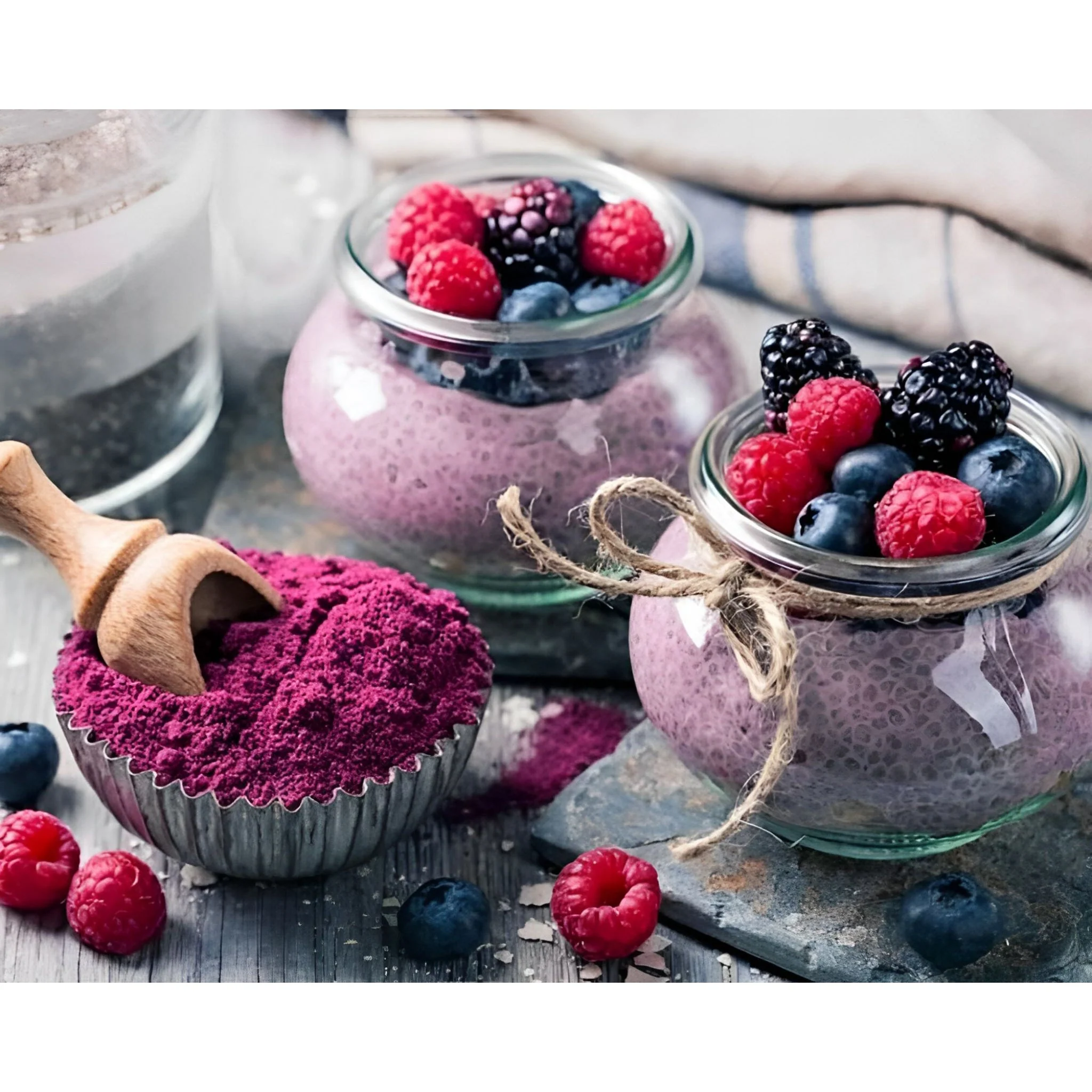 Chia Seeds & Acai Pudding | Diamond Painting - Image 2