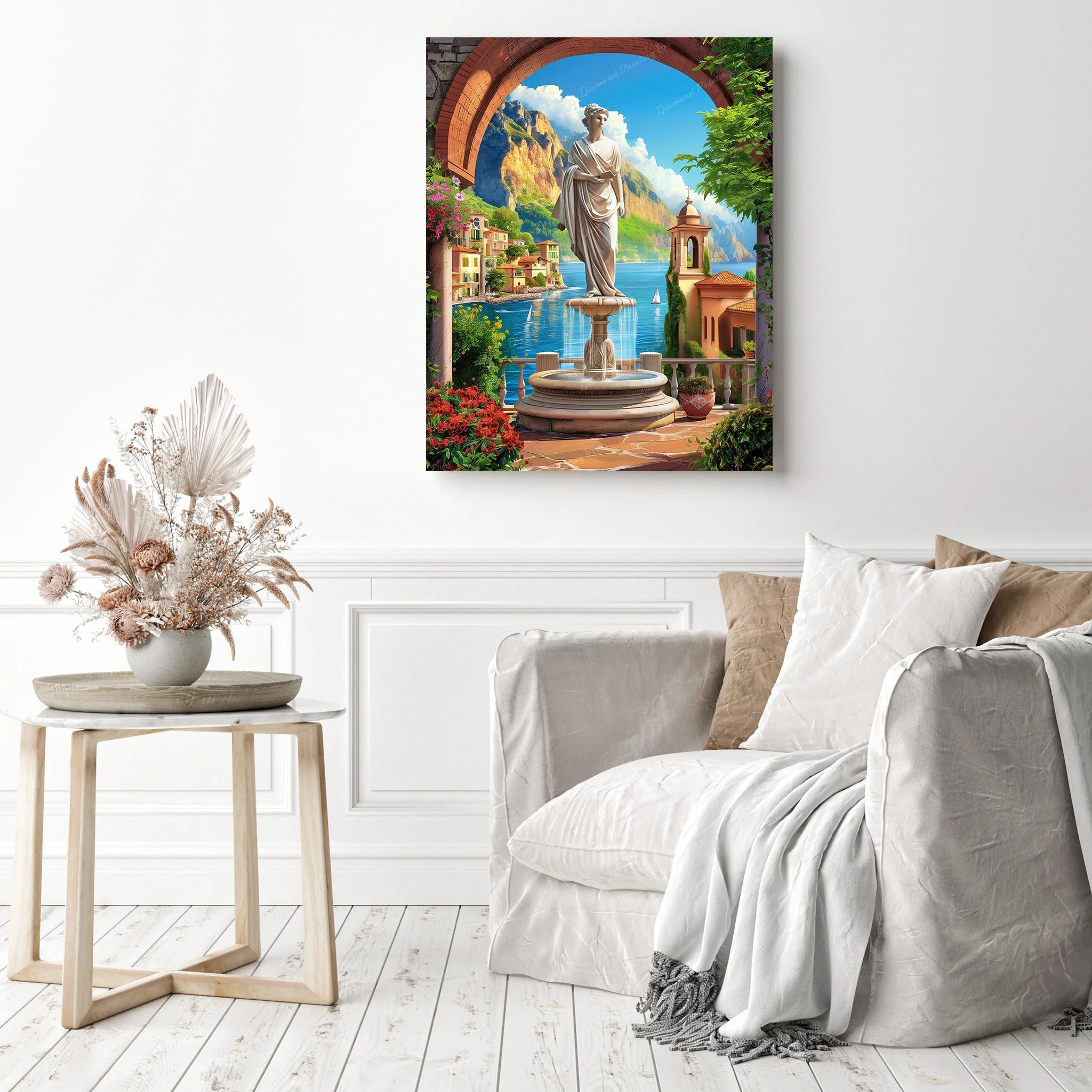 Fountain Balcony | Diamond Painting - Image 3