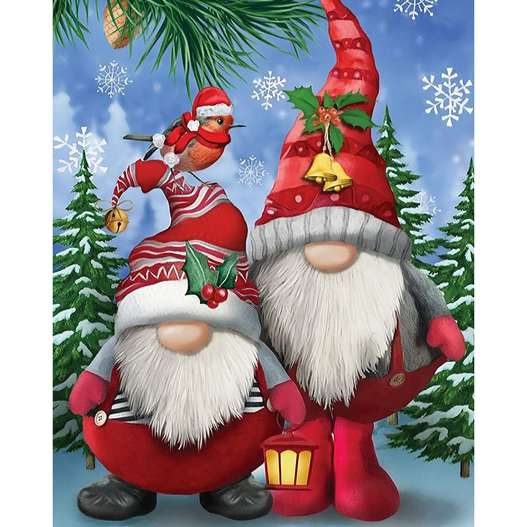 Christmas Gnomes Delight | Diamond Painting - Image 2