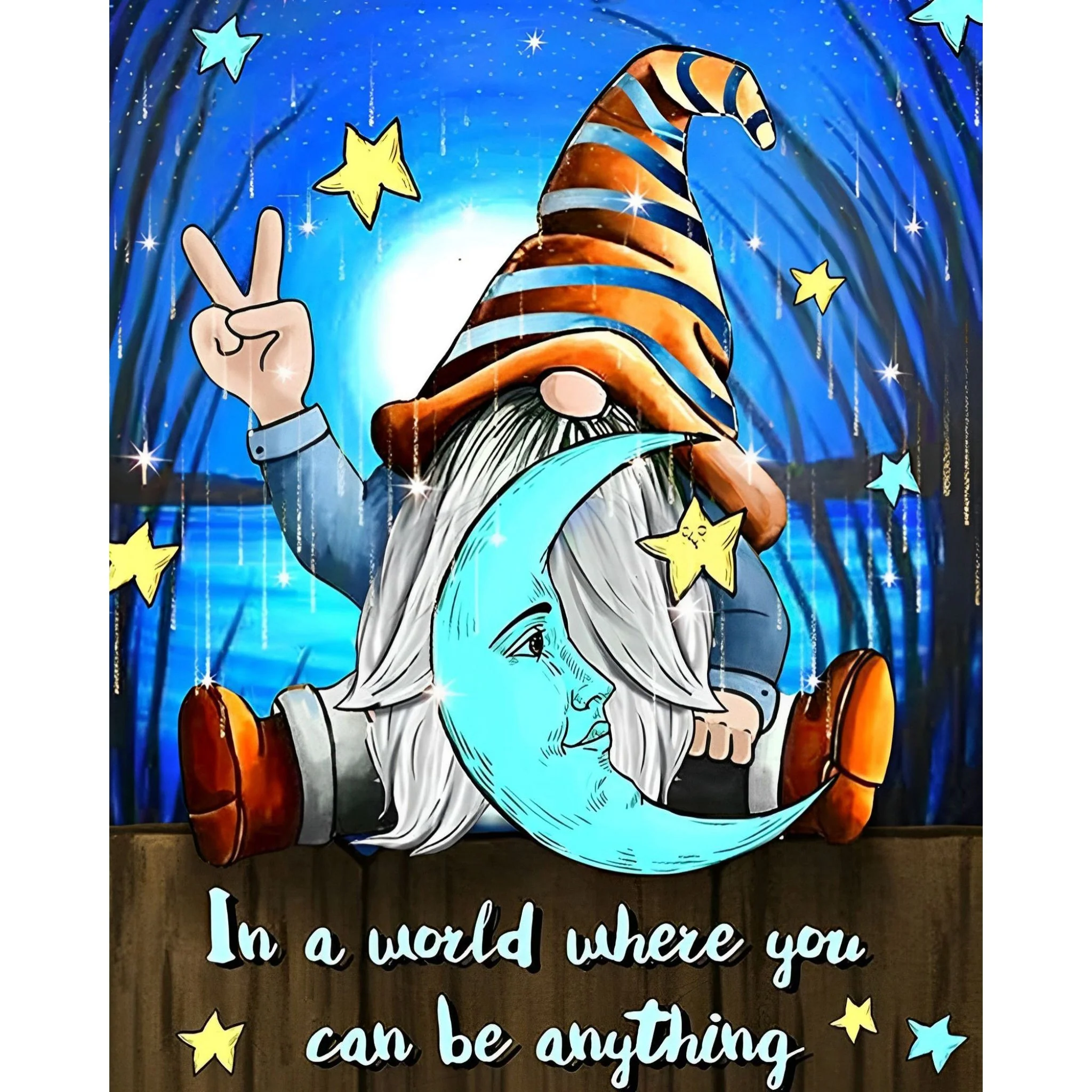 Goodnight Gnome | Diamond Painting - Image 2