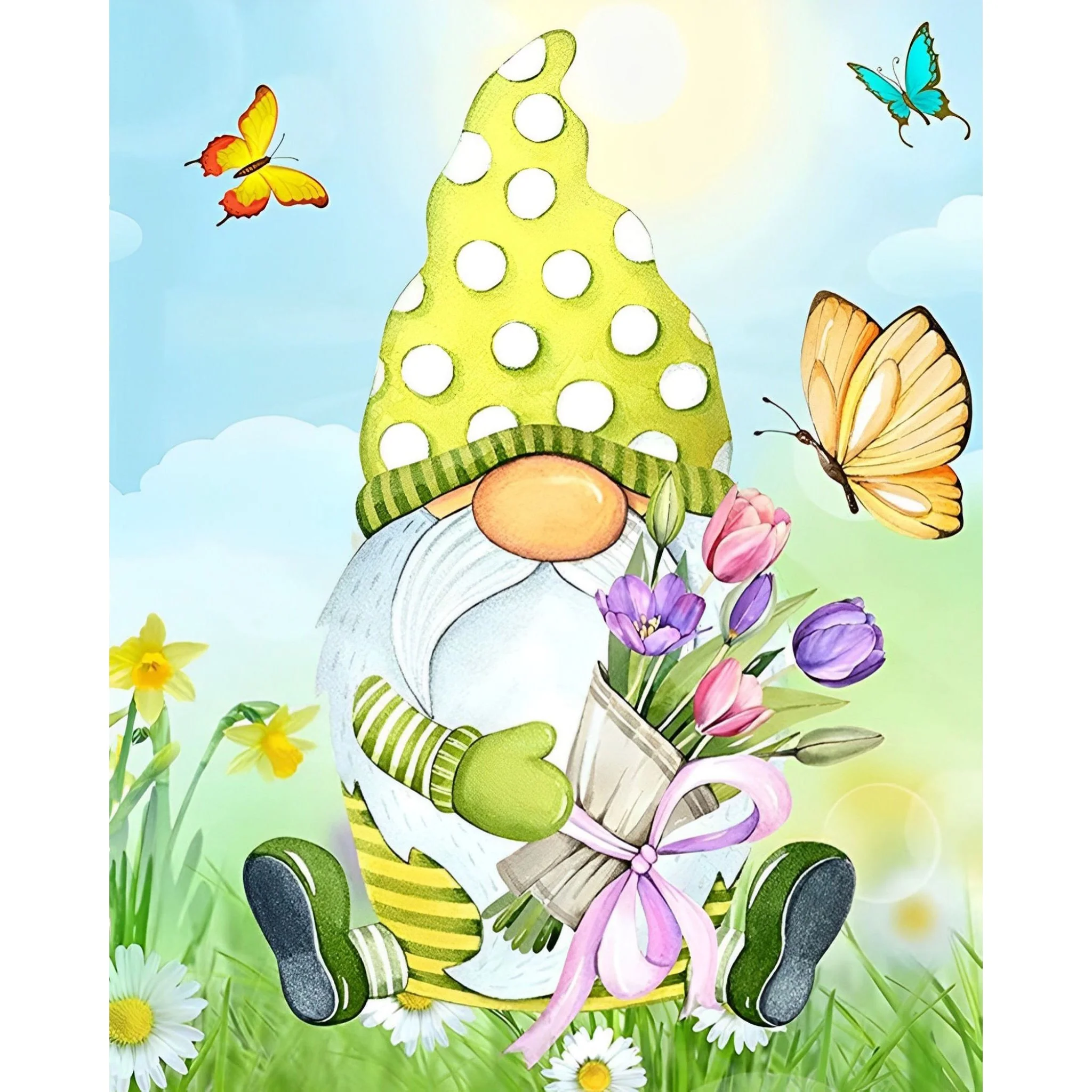 Gnome Flower | Diamond Painting - Image 2