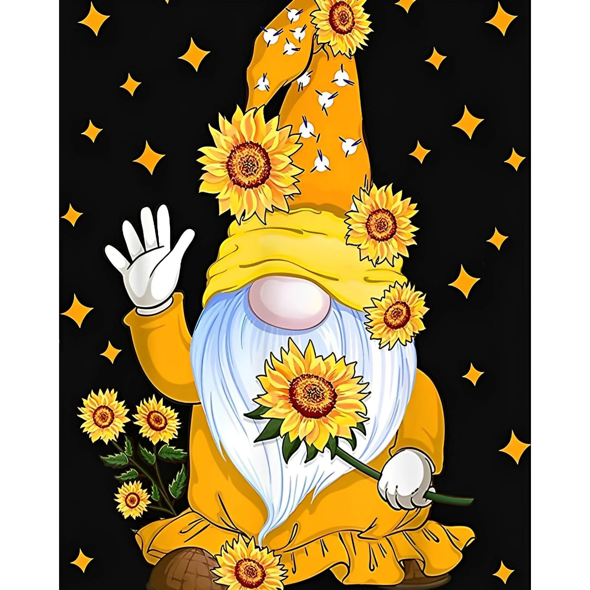 Yellow Gnome | Diamond Painting - Image 2