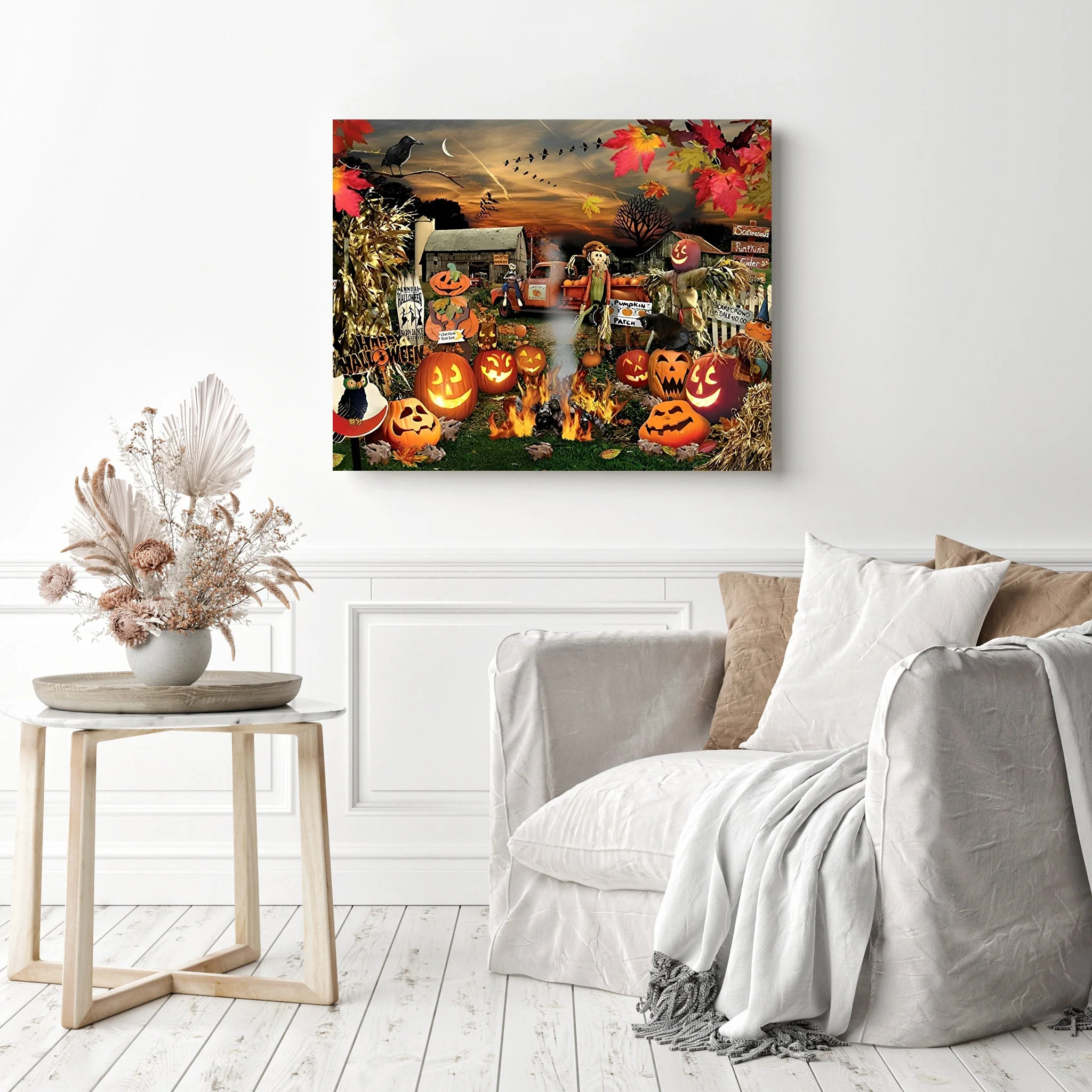 Halloween Pumpkin Scarecrow | Diamond Painting - Image 3