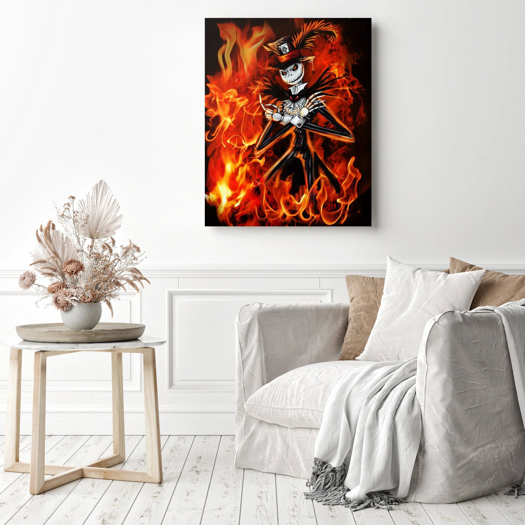 Jack Skellington In Fire | Diamond Painting - Image 3