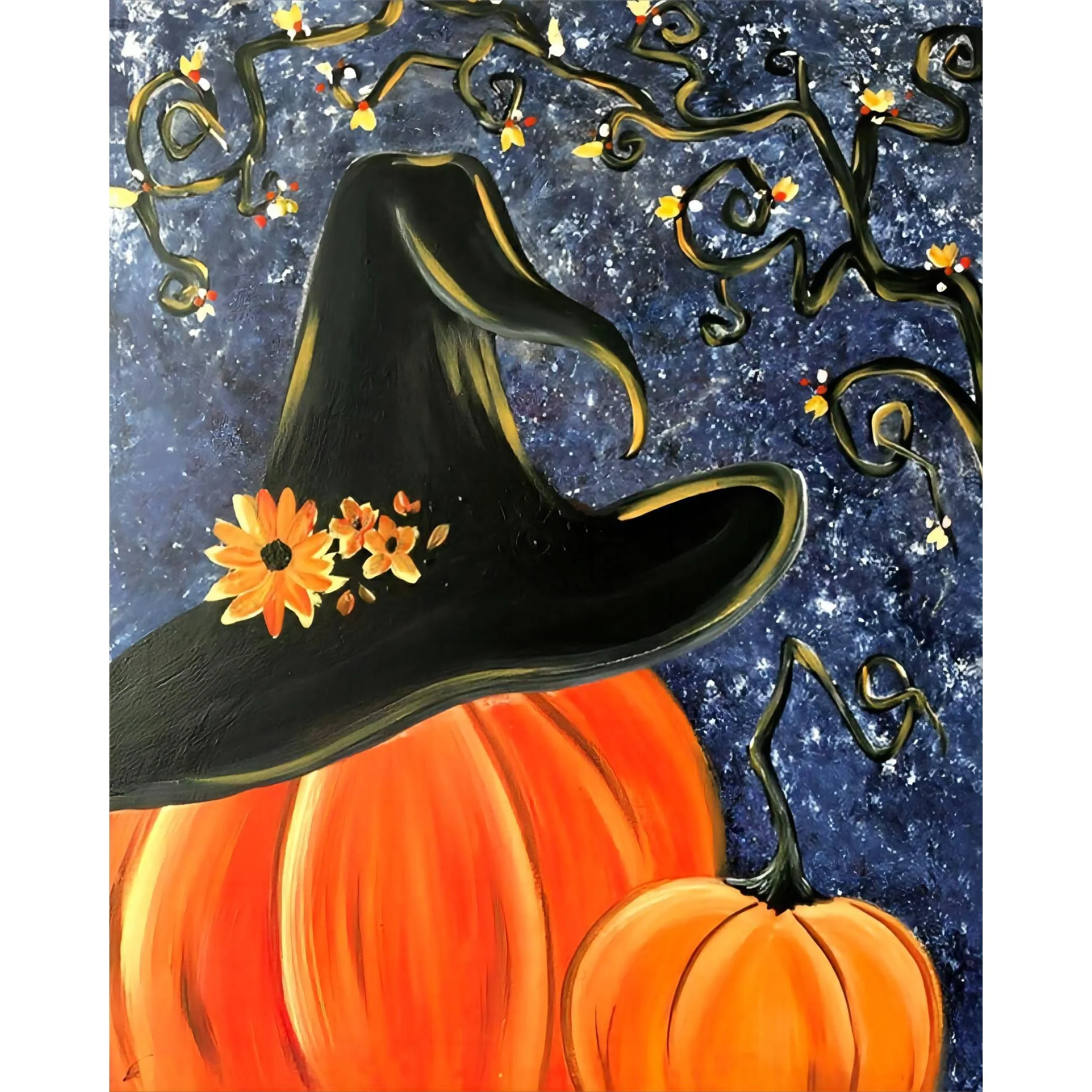 Pumpkin Witch | Diamond Painting - Image 2