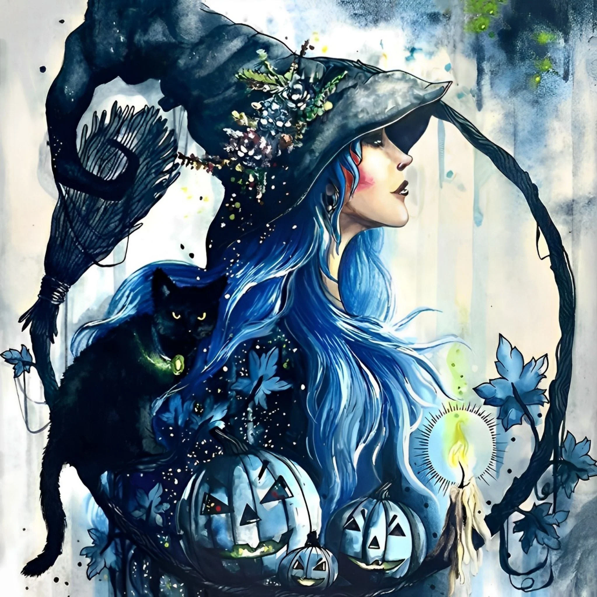 Witch Pumpkin | Diamond Painting - Image 2