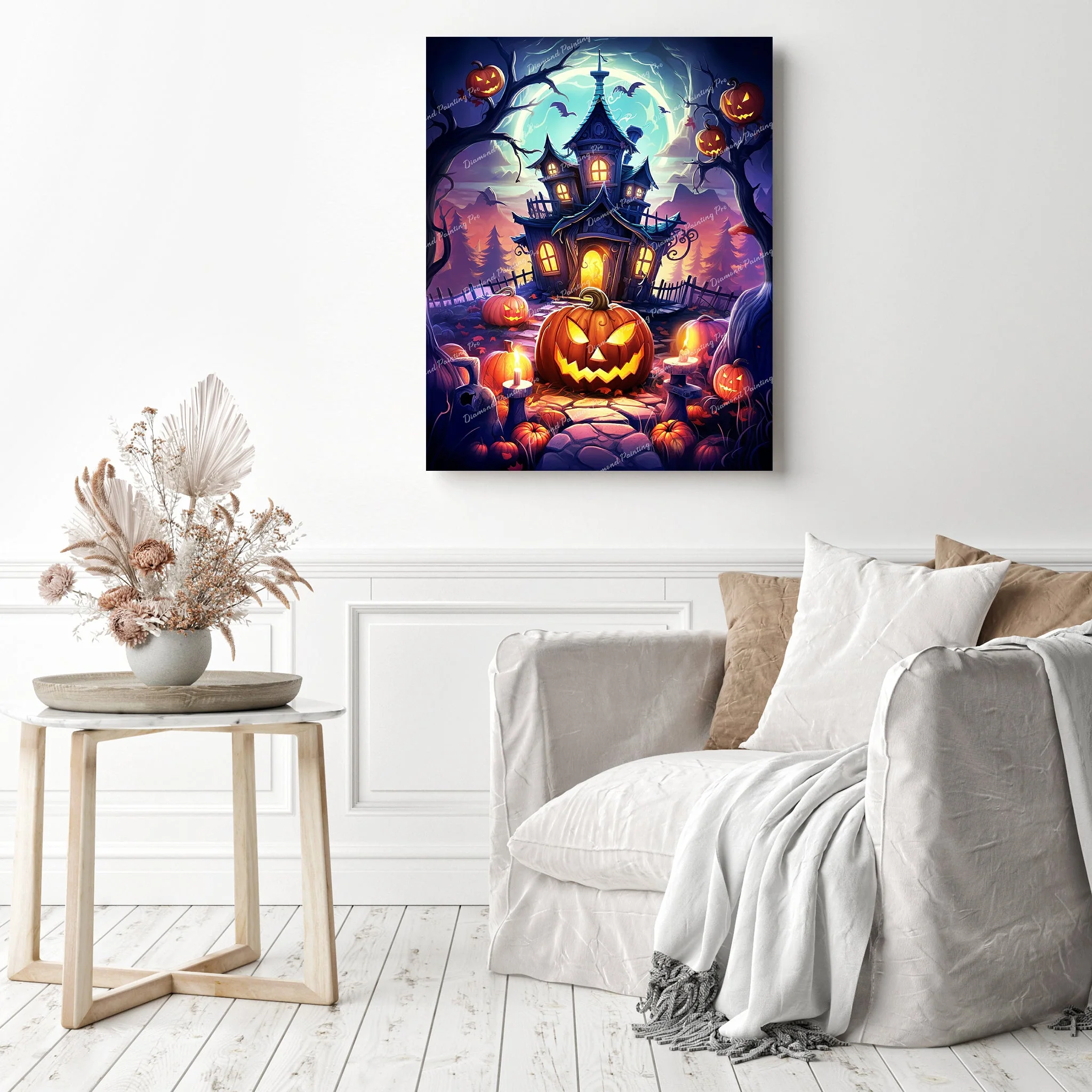 Haunted Pumpkin Manor | Diamond Painting - Image 3