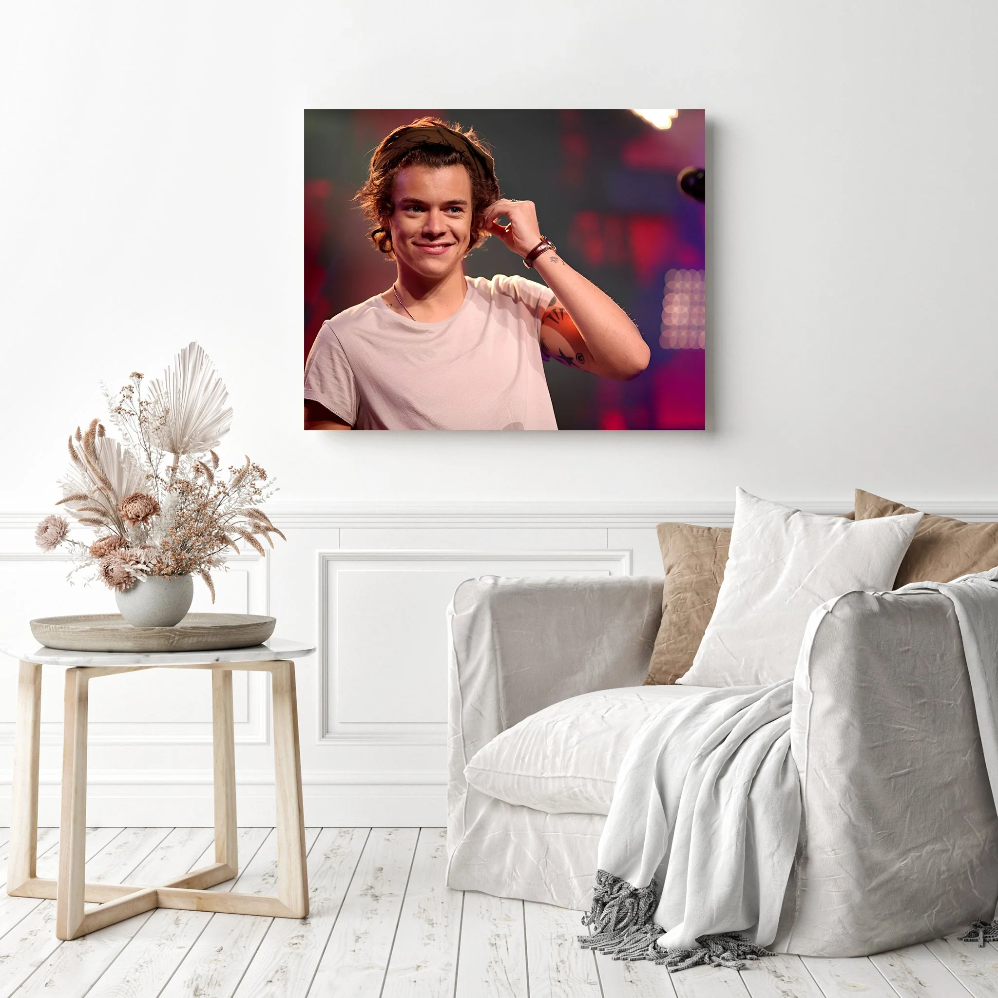 Harry Styles in White Shirt | Diamond Painting - Image 3