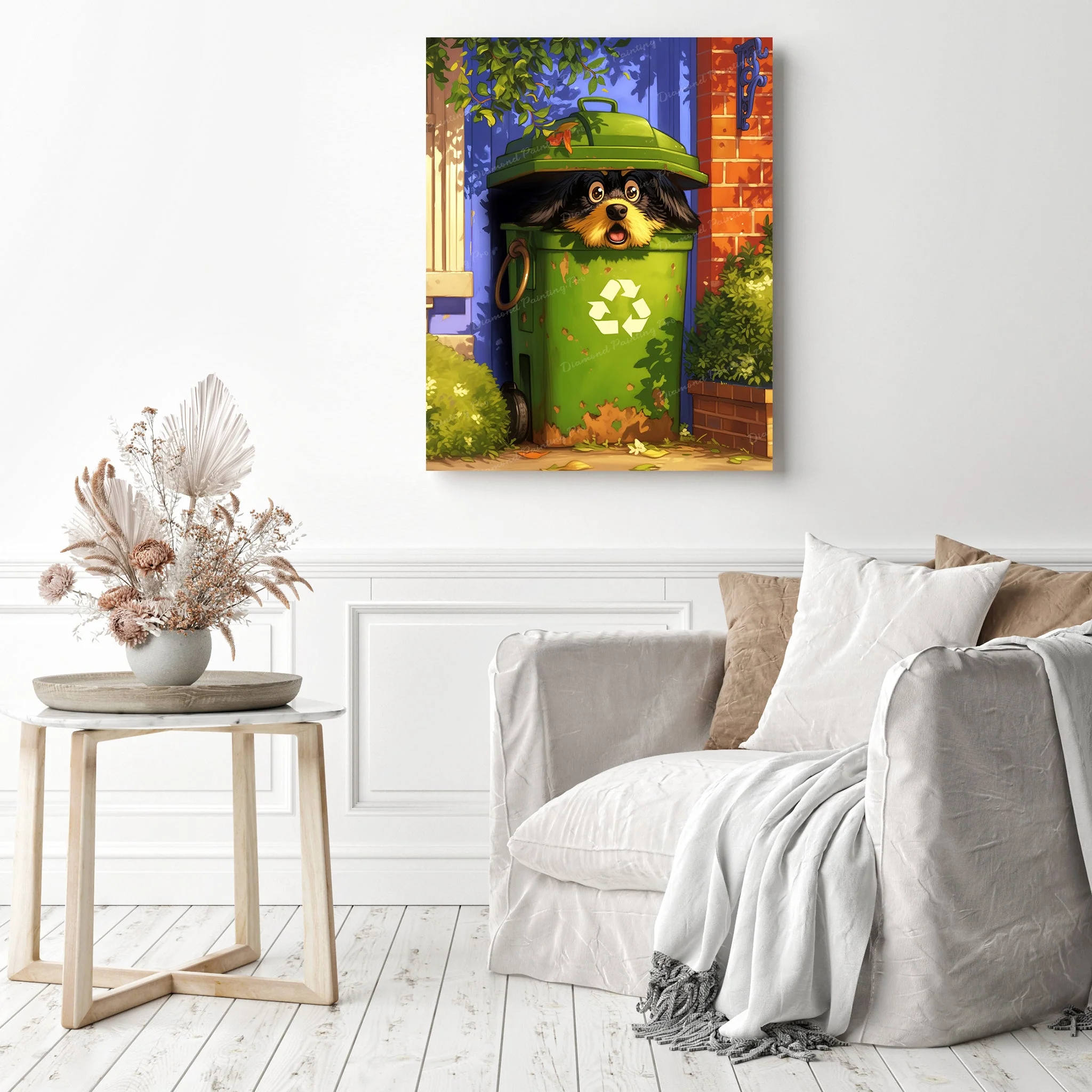 Hide & Seek Pup | Diamond Painting - Image 3