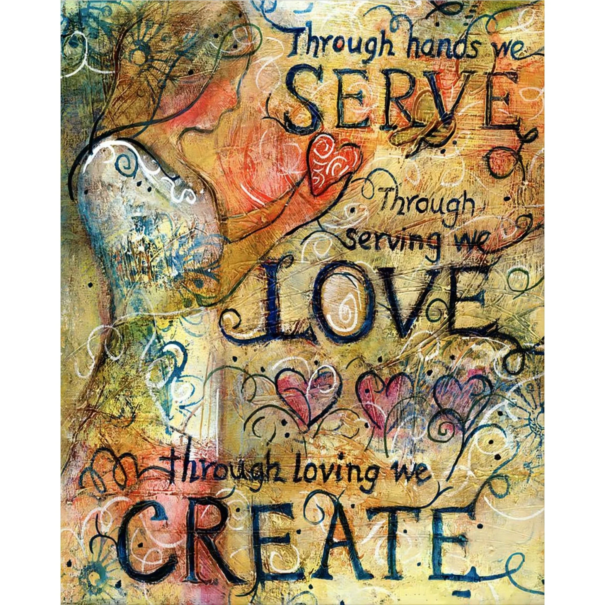Serve Love Create | Diamond Painting - Image 2