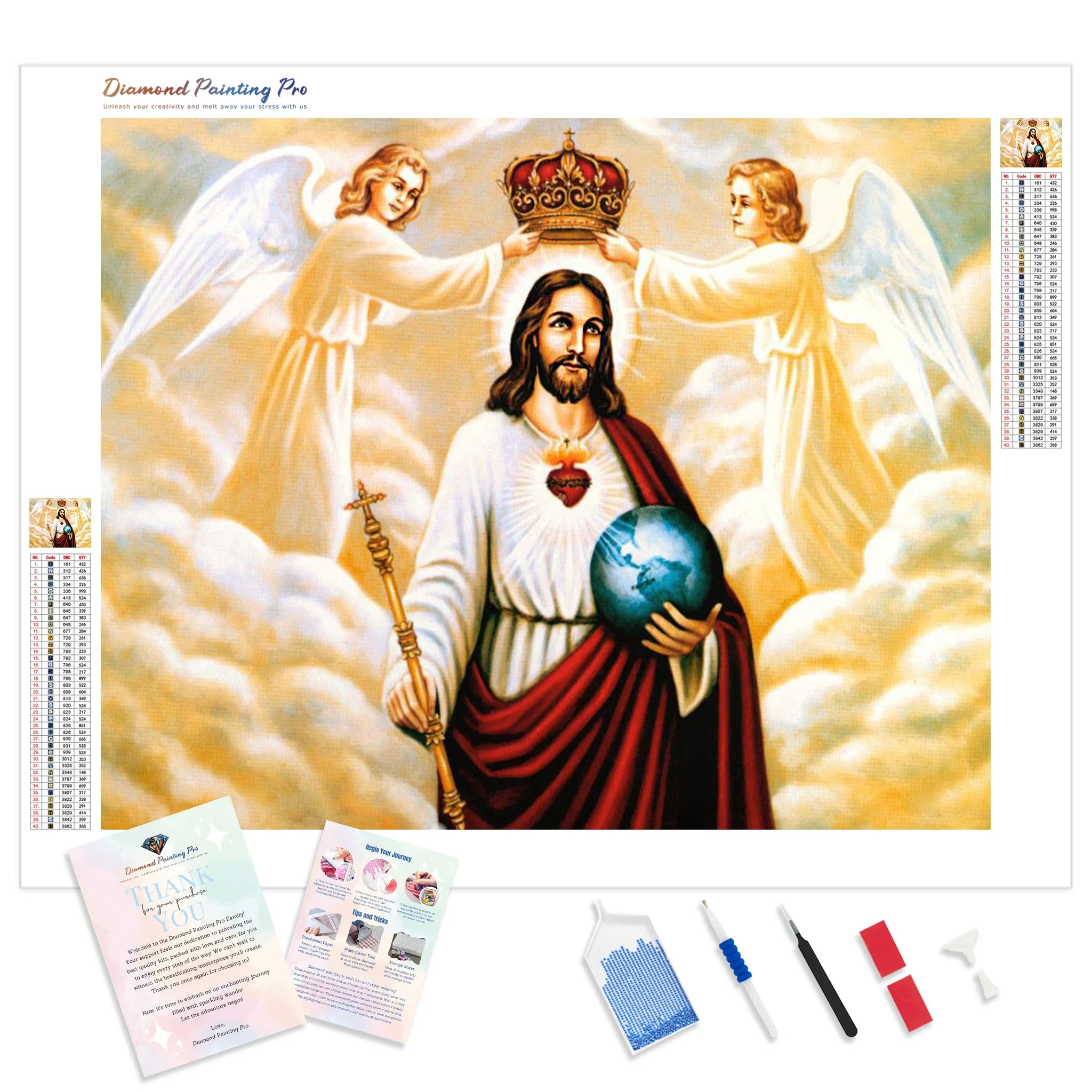 Jesus Christ and Angels | Diamond Painting