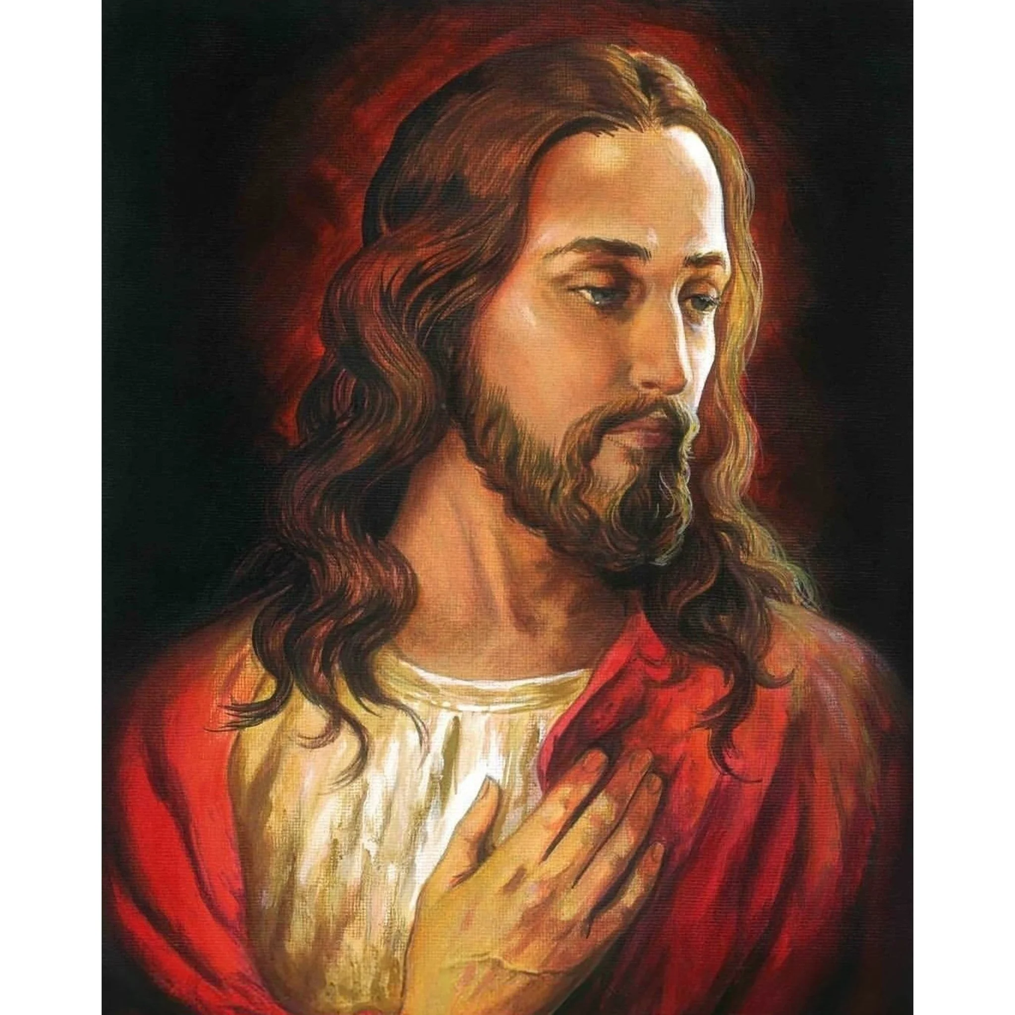 Jesus Christ Portrait | Diamond Painting - Image 2
