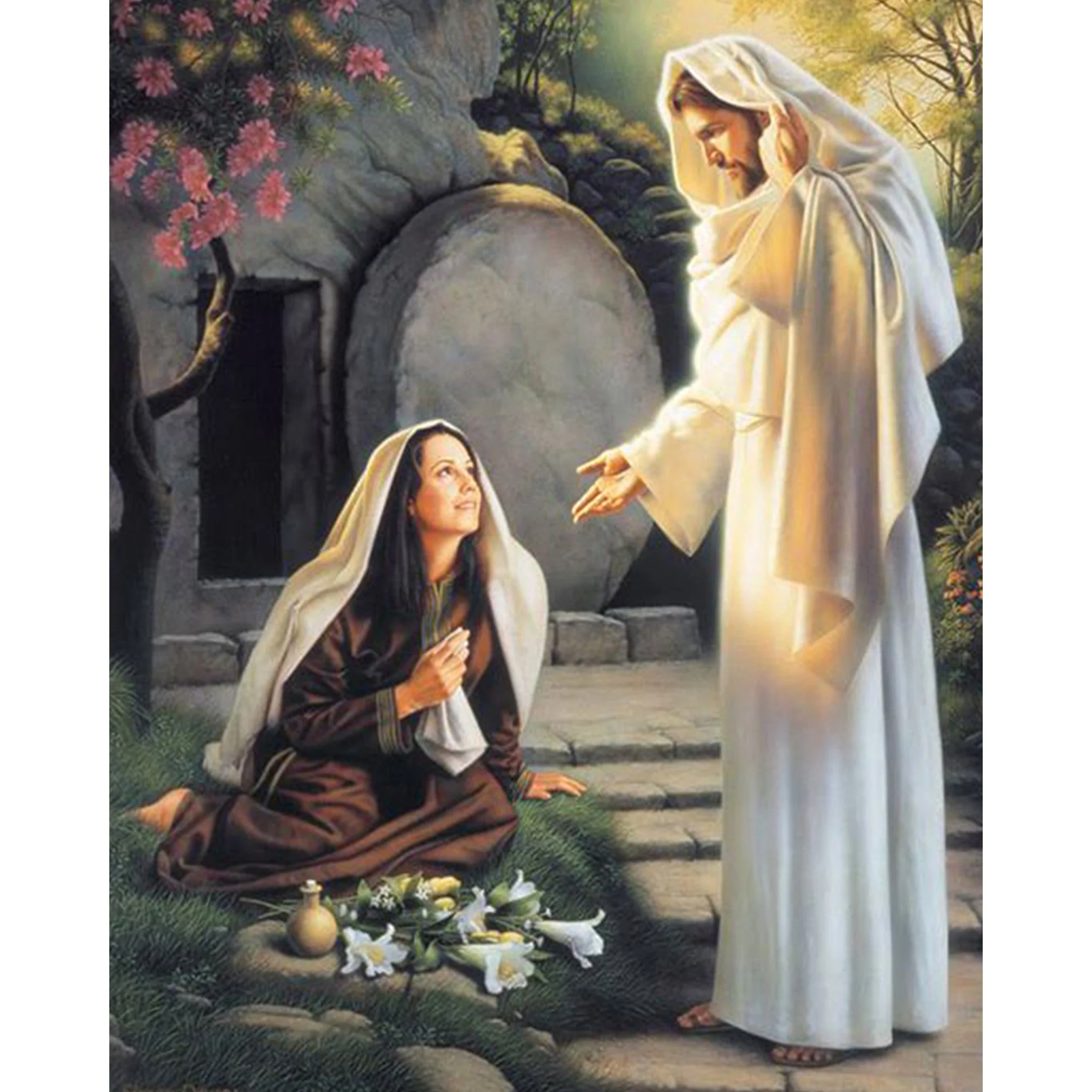 Mary Magdalene and Jesus Religious | Diamond Painting - Image 2