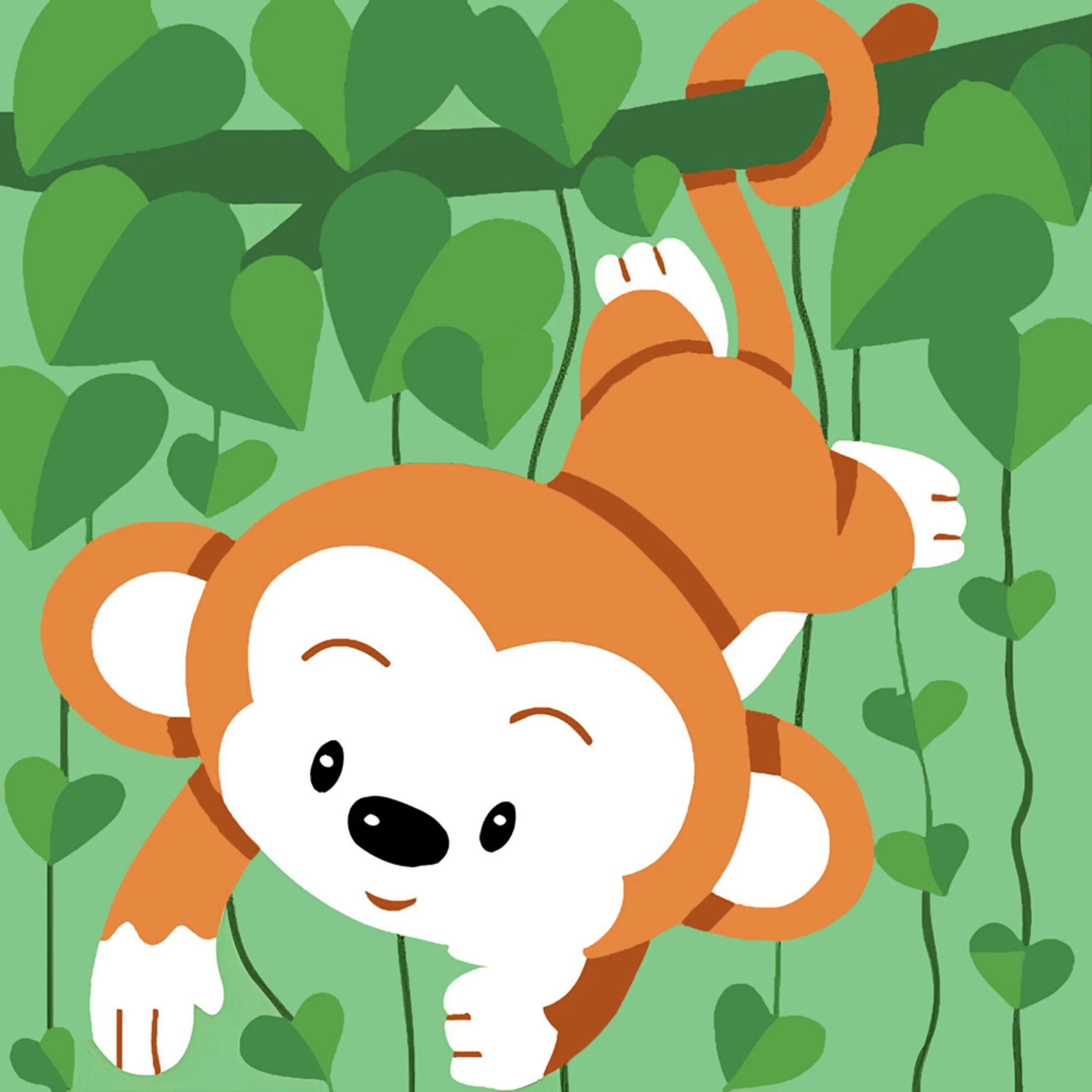 Monkey Swinging Sparkles | Diamond Painting - Image 2