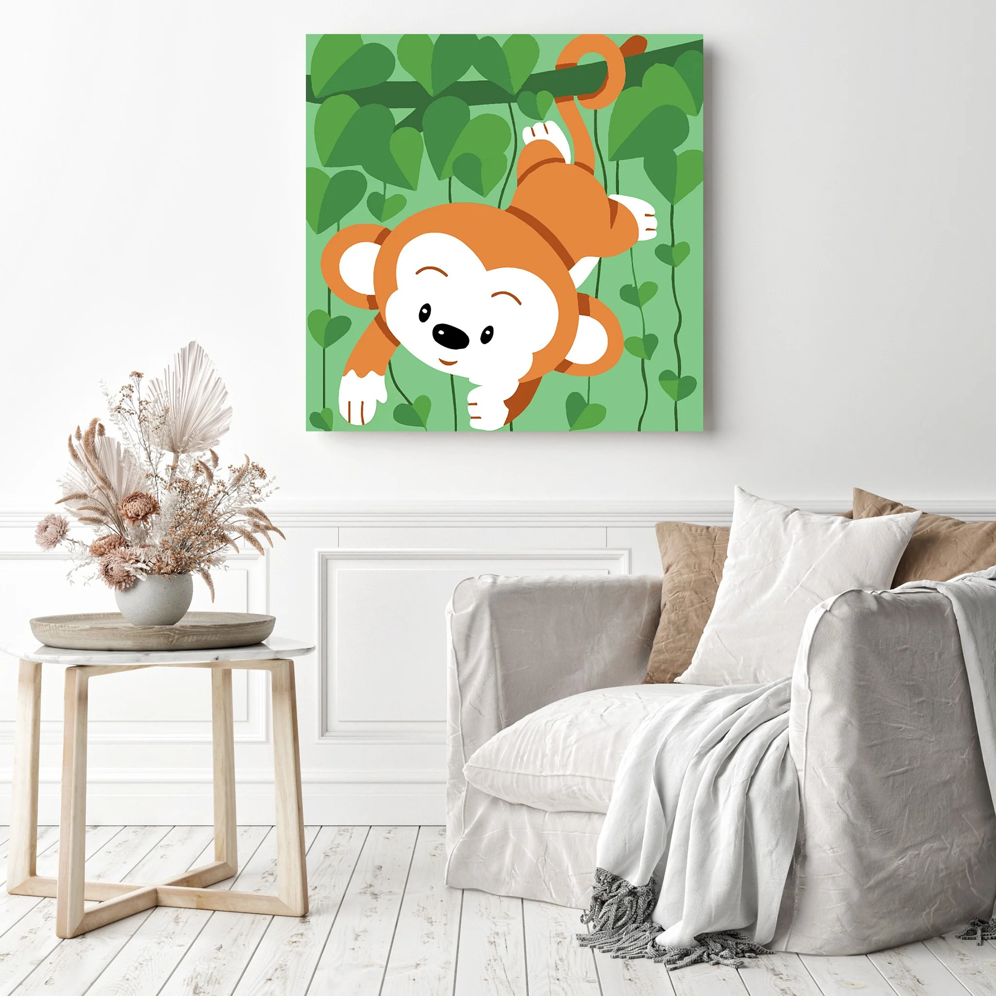 Monkey Swinging Sparkles | Diamond Painting - Image 3