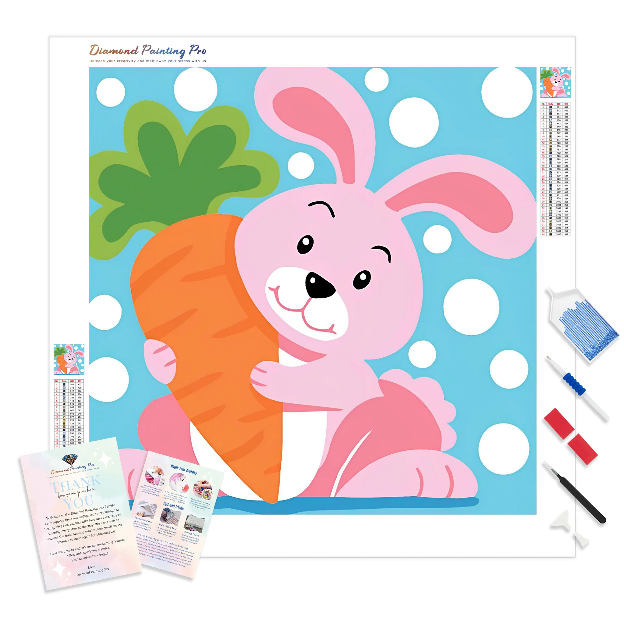 Bunny's Big Carrot Adventure | Diamond Painting