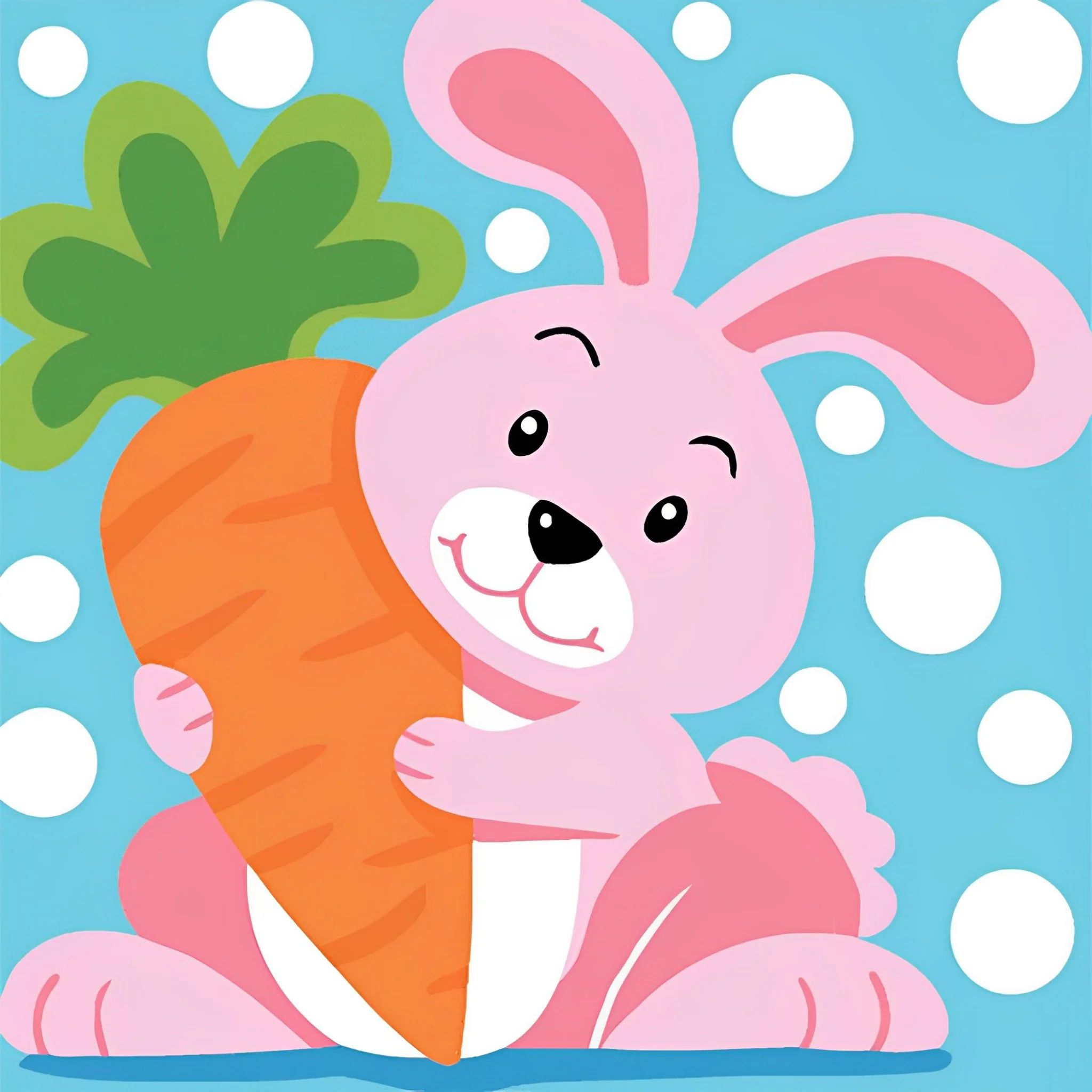 Bunny's Big Carrot Adventure | Diamond Painting - Image 2