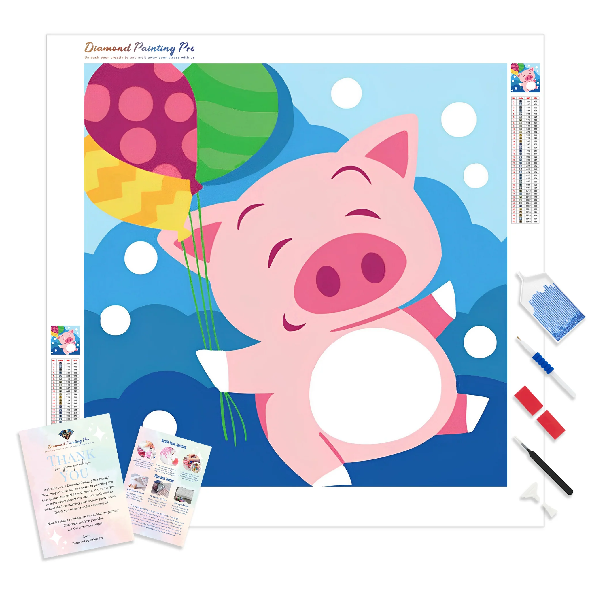 Piglet's Balloon Bonanza | Diamond Painting