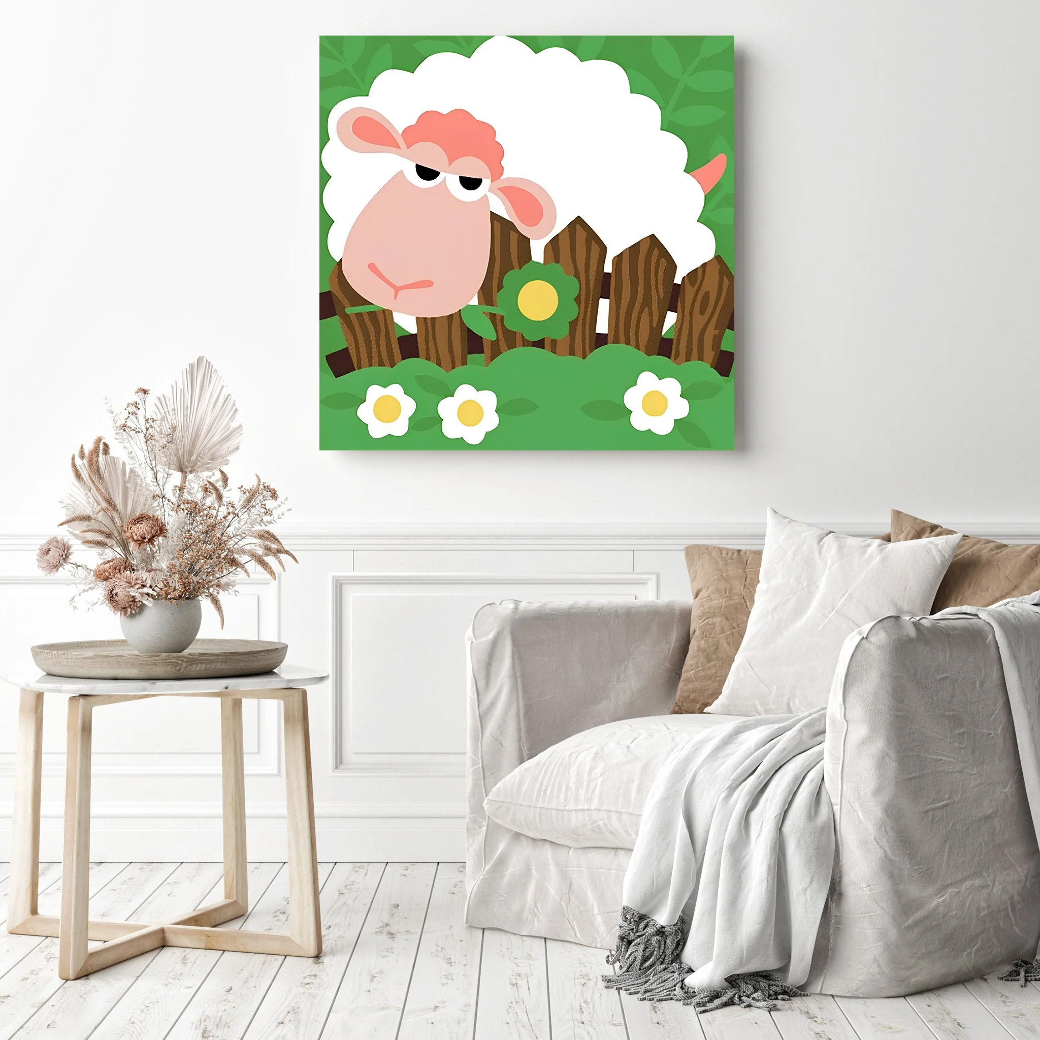 Sheep Serenity | Diamond Painting - Image 3