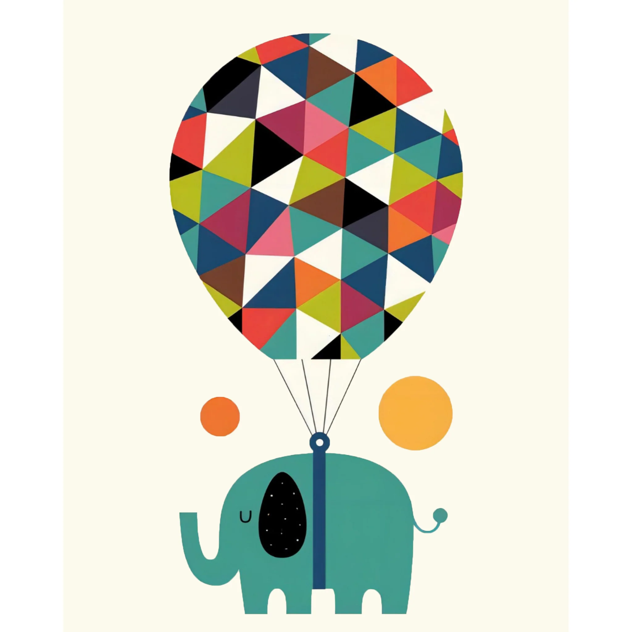 Elephant's Colorful Escapade | Diamond Painting - Image 2