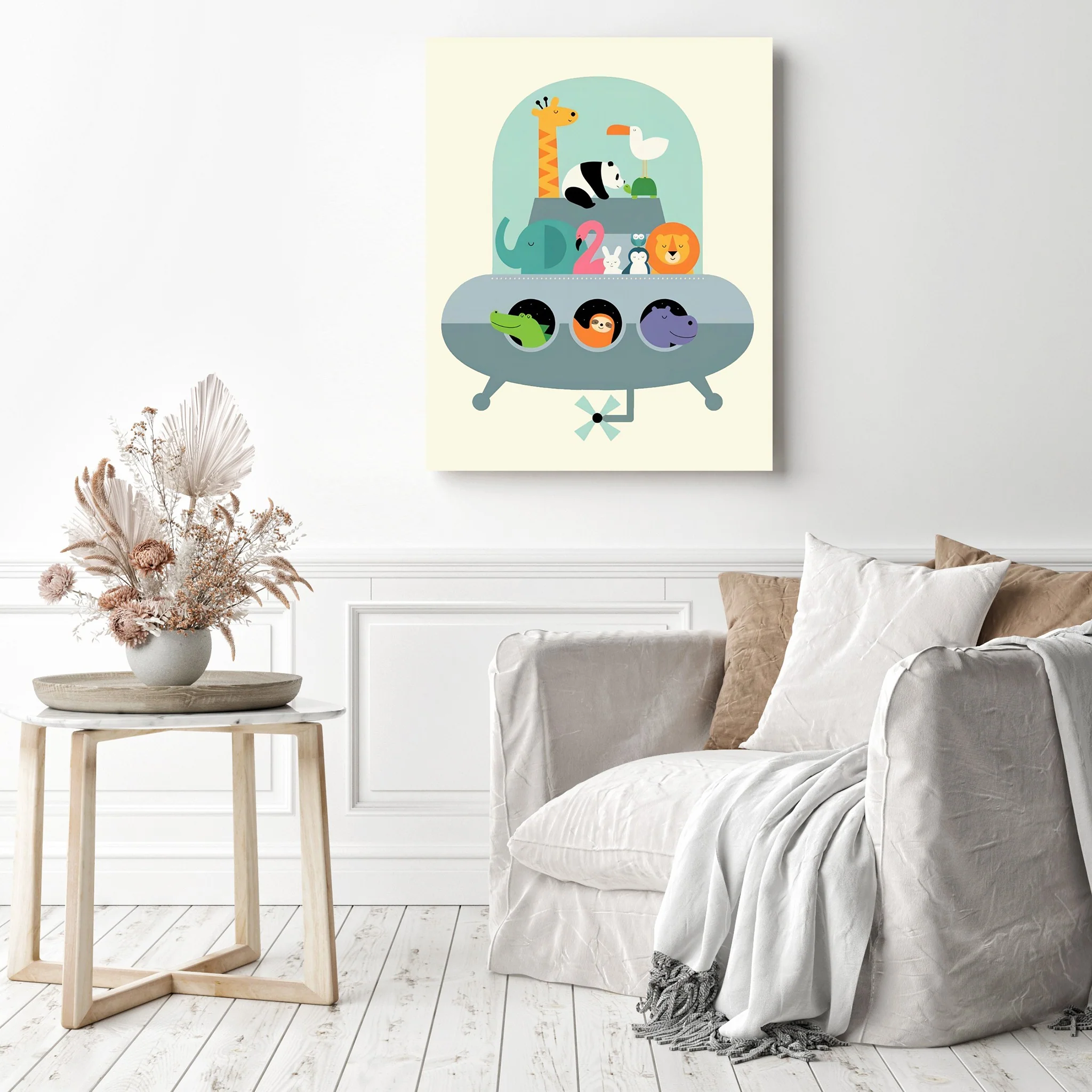 UFO with Zoo Friends | Diamond Painting - Image 3