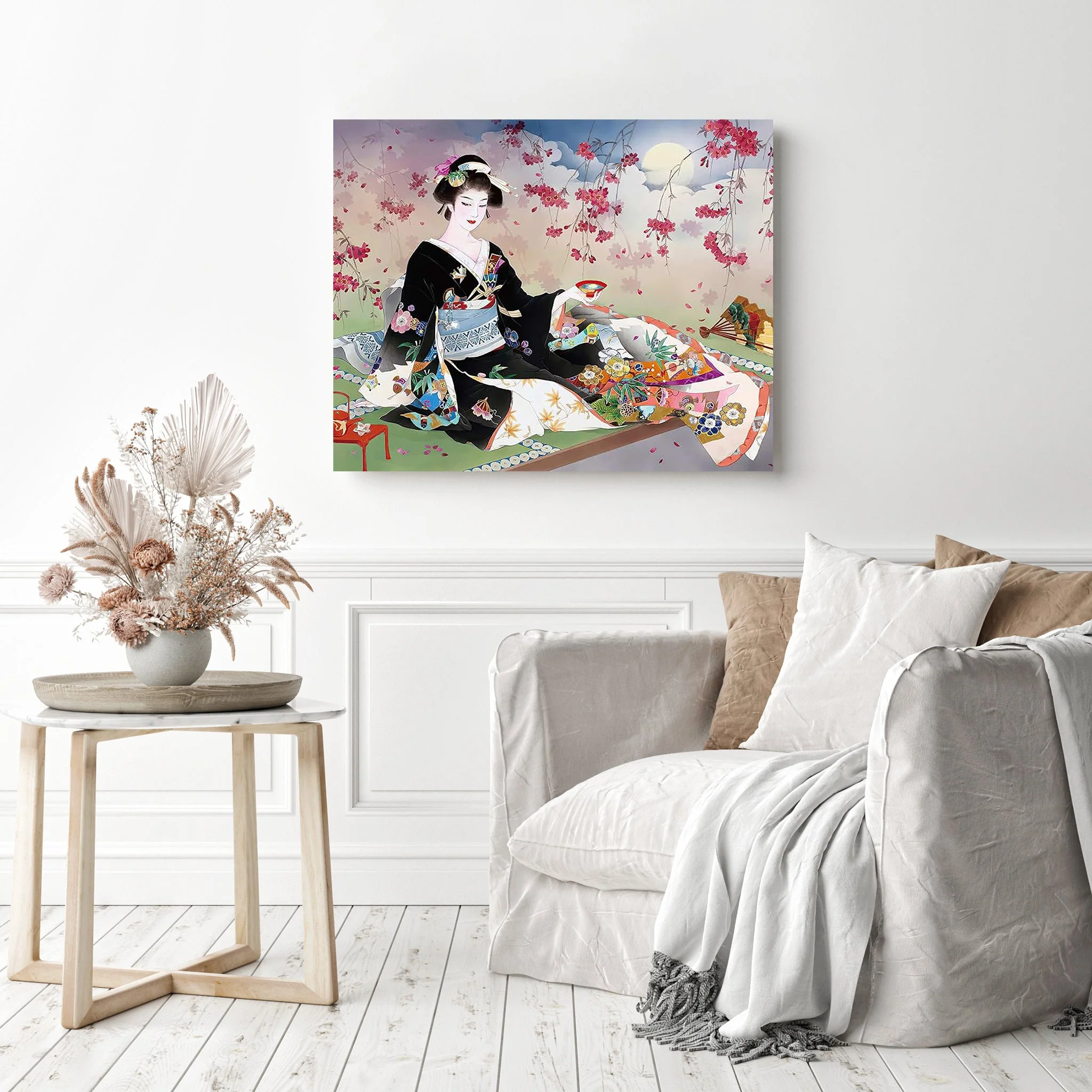 Kimono under Moonlight | Diamond Painting - Image 3