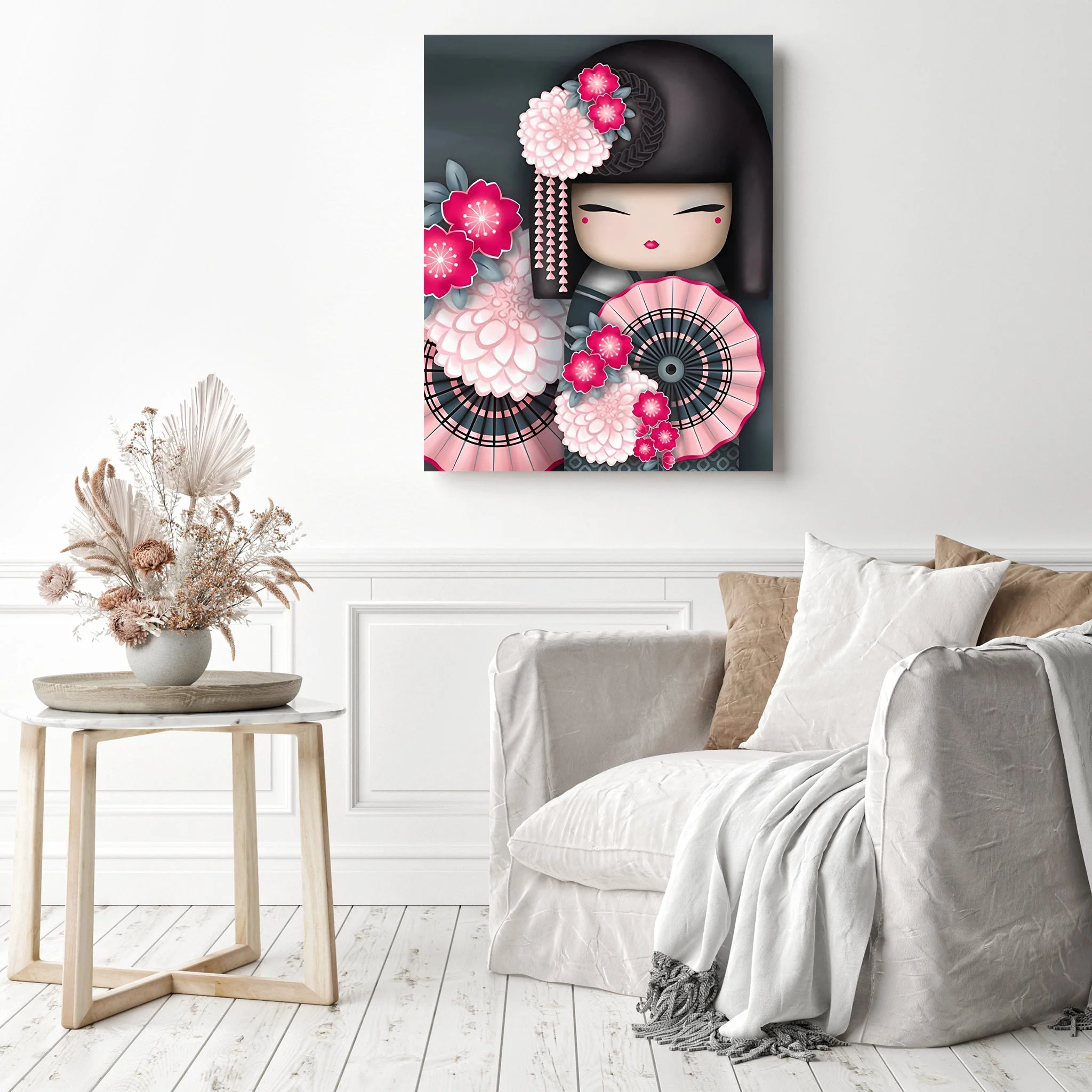 Cartoon Kimono Girl | Diamond Painting - Image 3