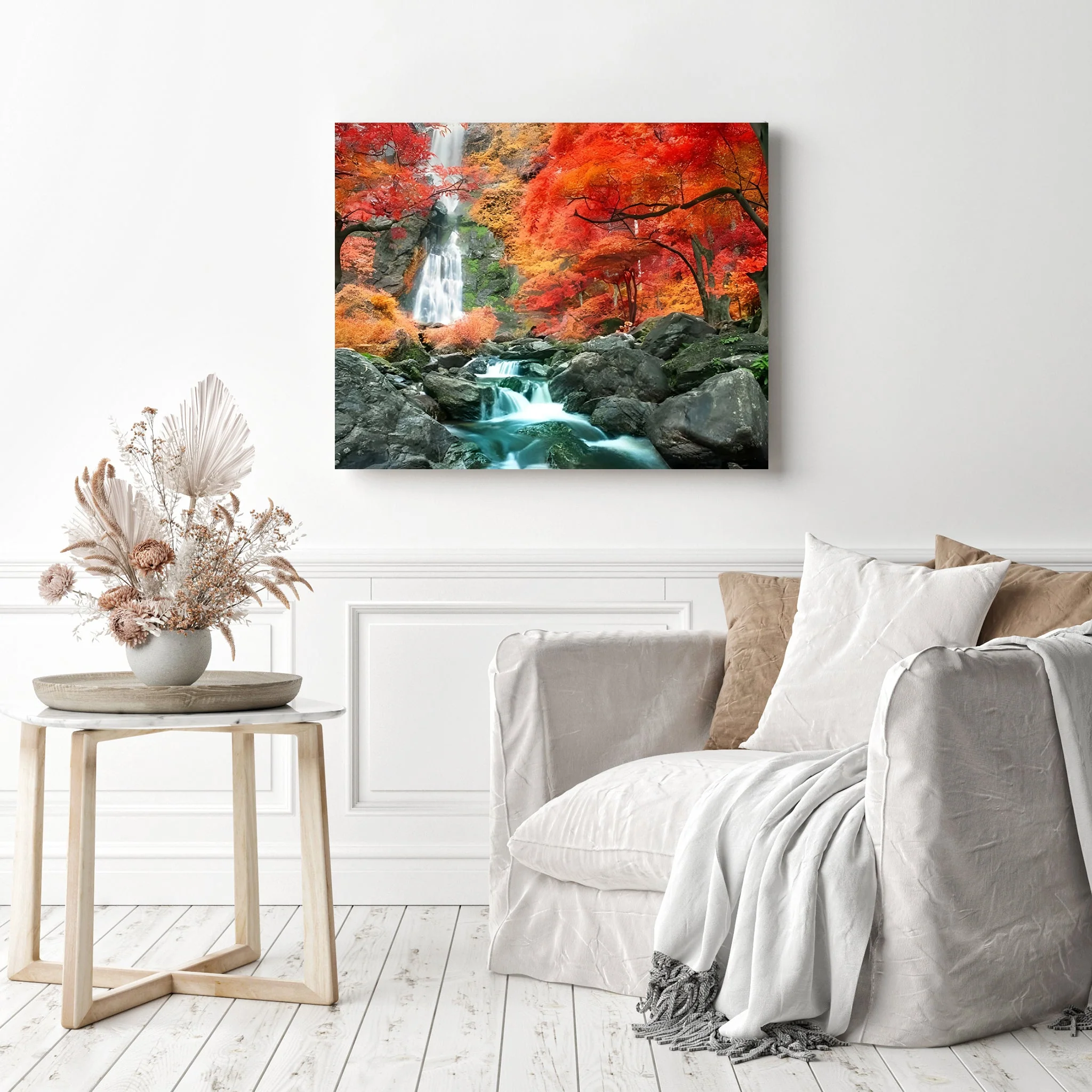 Autumn Forest Waterfall | Diamond Painting - Image 3