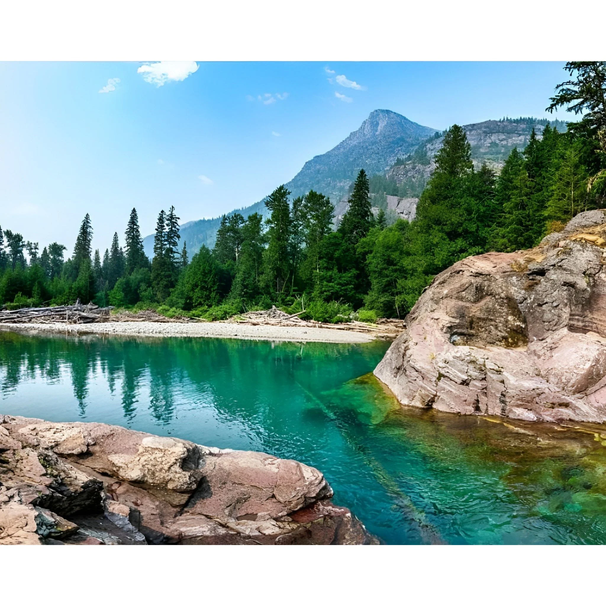 Glacier River | Diamond Painting - Image 2