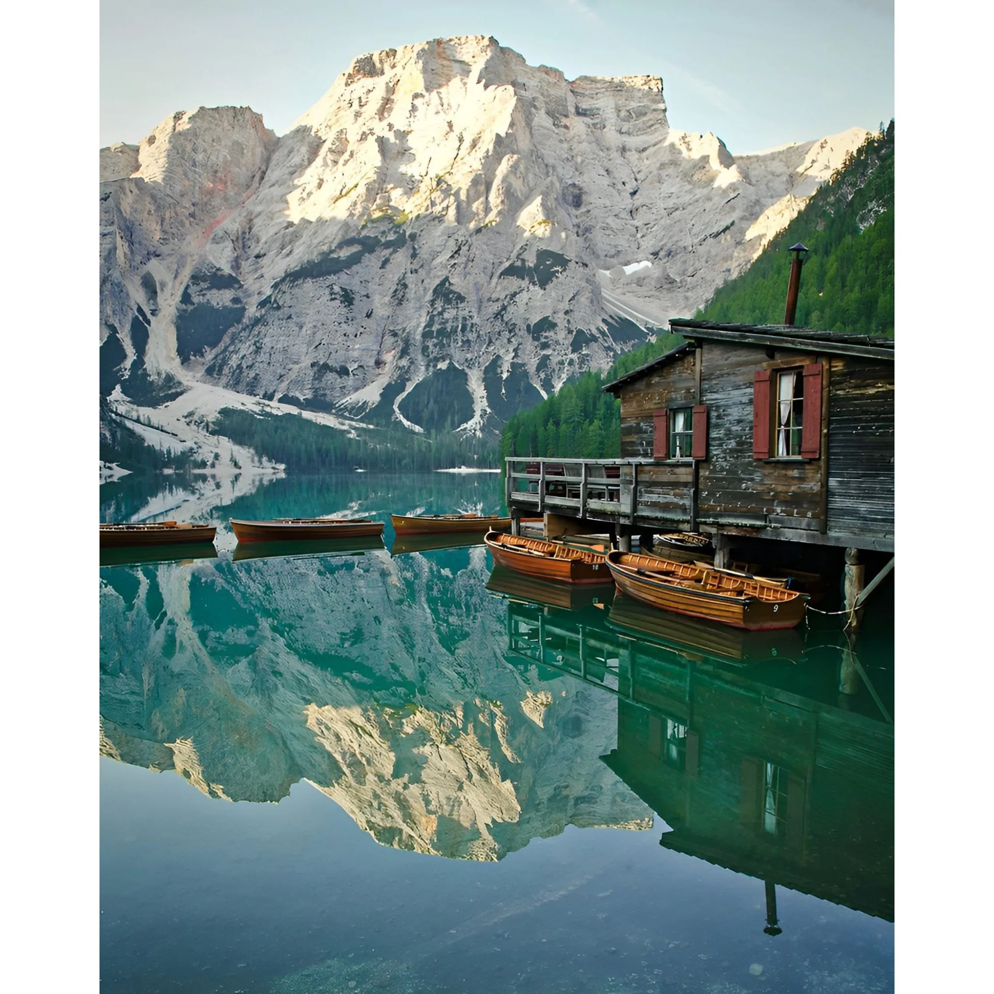 Lago di Braies | Diamond Painting - Image 2
