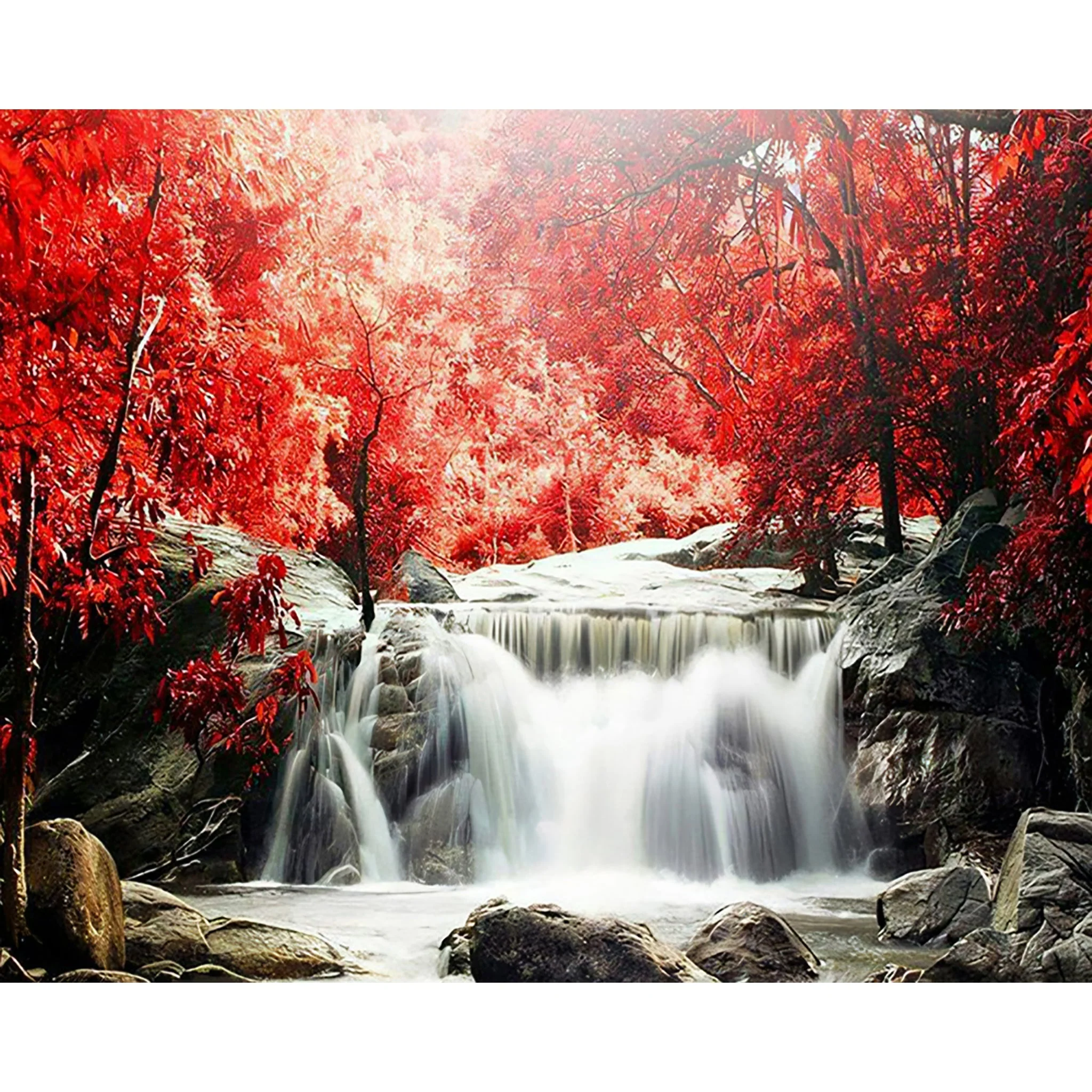 Waterfall Landscape | Diamond Painting - Image 2