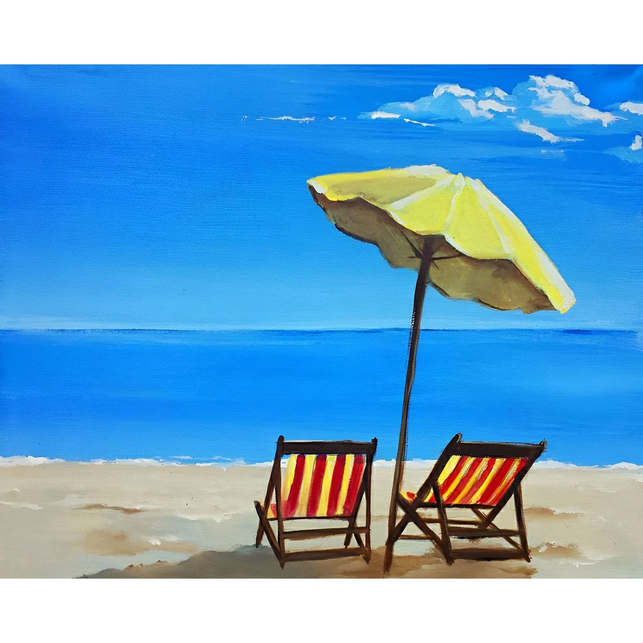 Summer Beach Umbrellas | Diamond Painting - Image 2