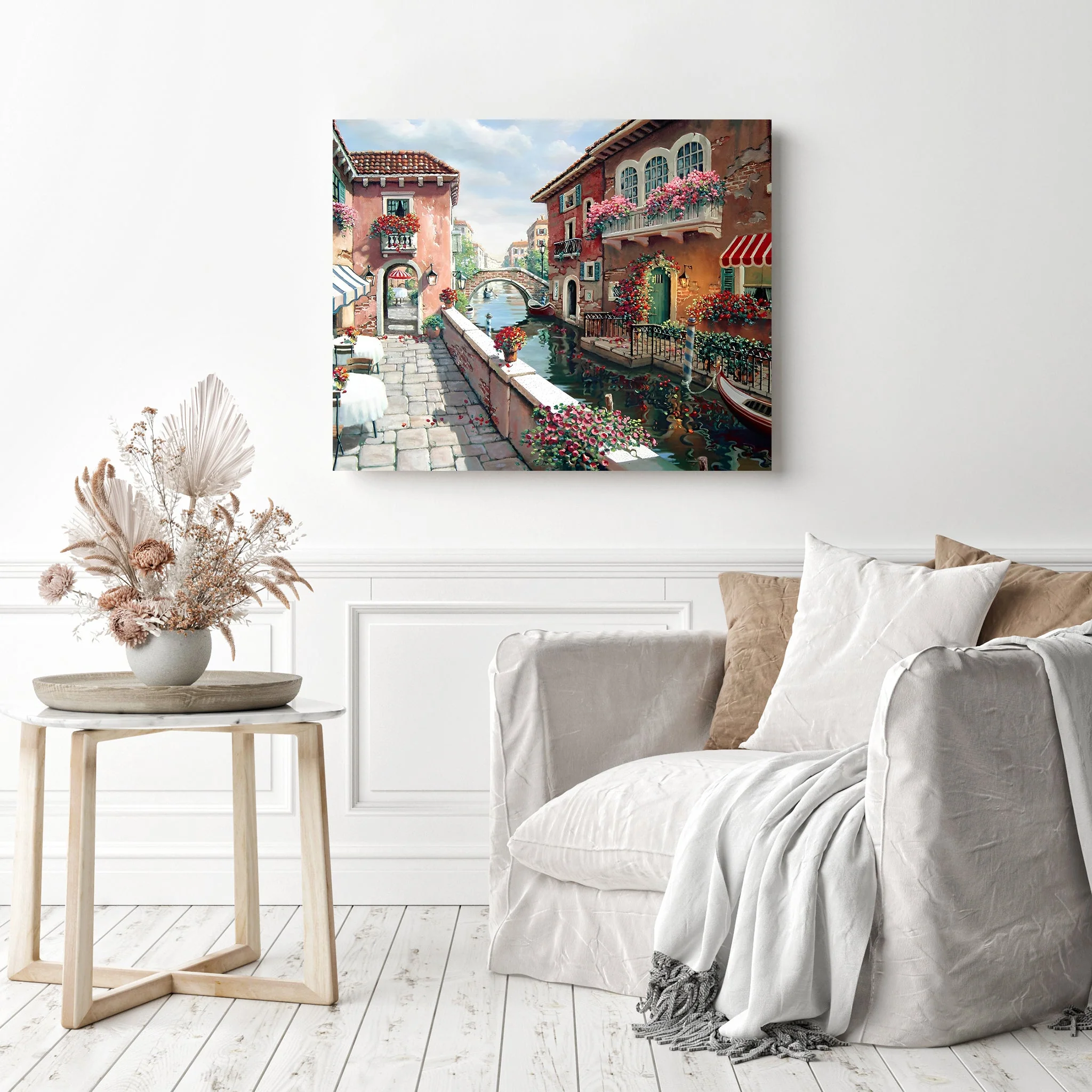 Corner View of the Town | Diamond Painting - Image 3