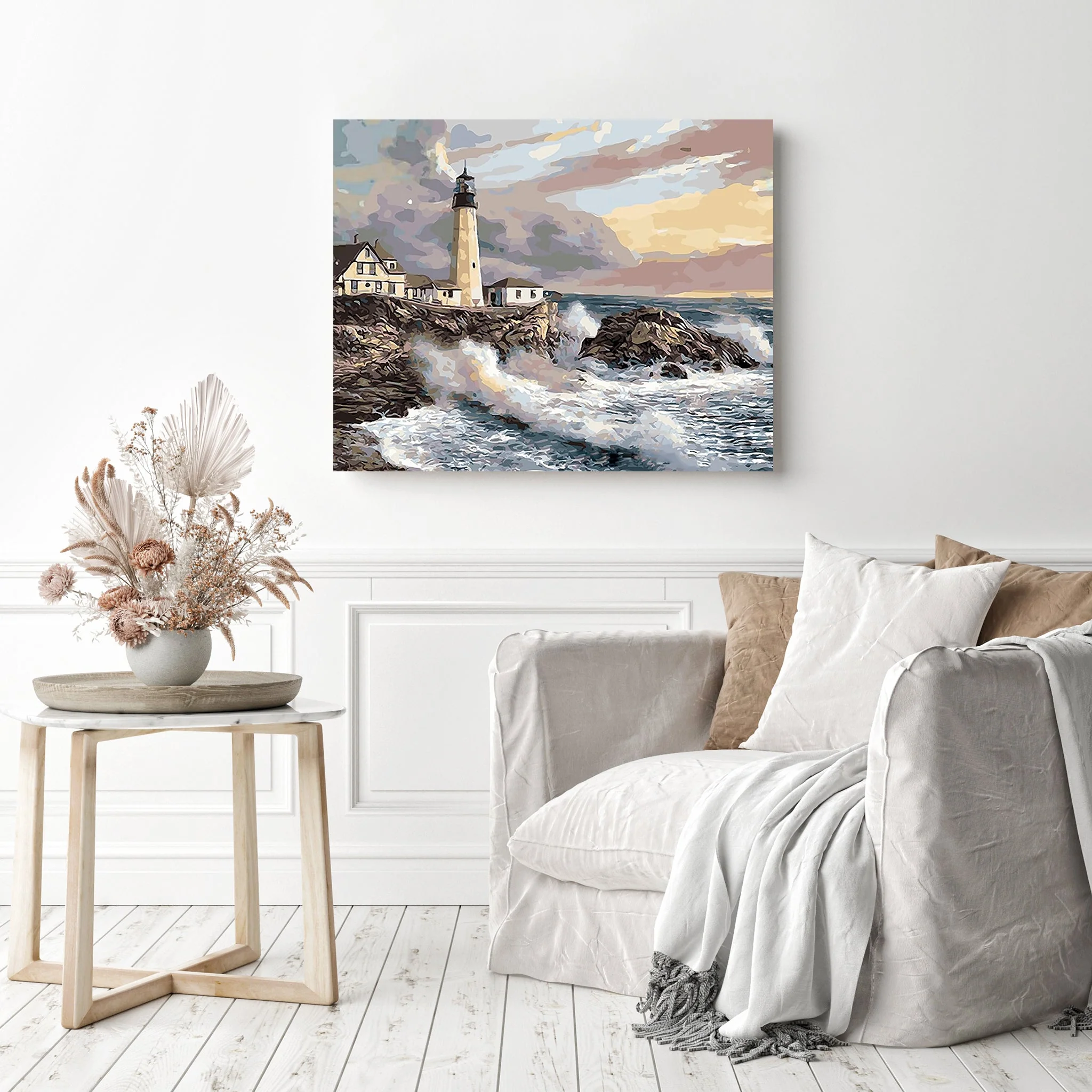 Stormy Seas Lighthouse | Diamond Painting - Image 3
