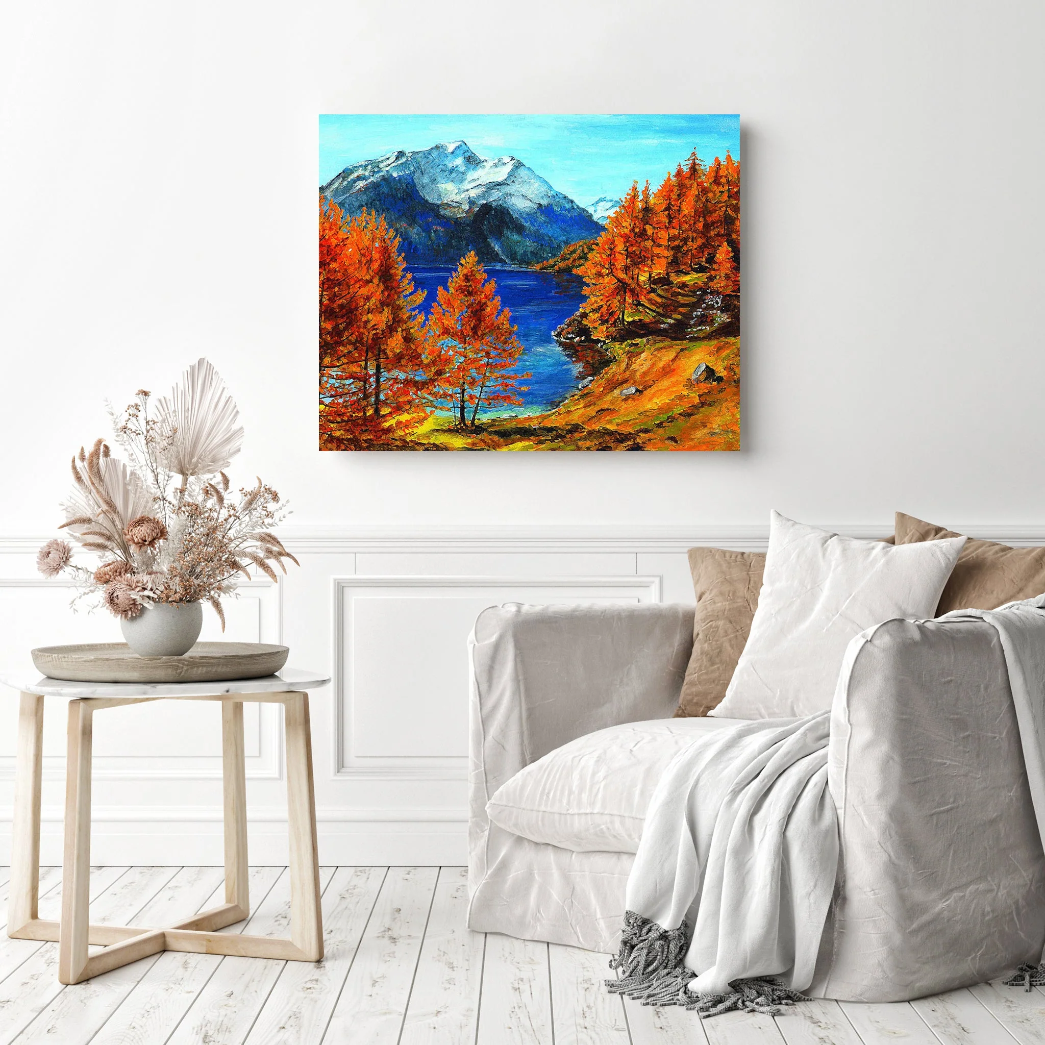 Mountain Fall Lake Scenery | Diamond Painting - Image 3