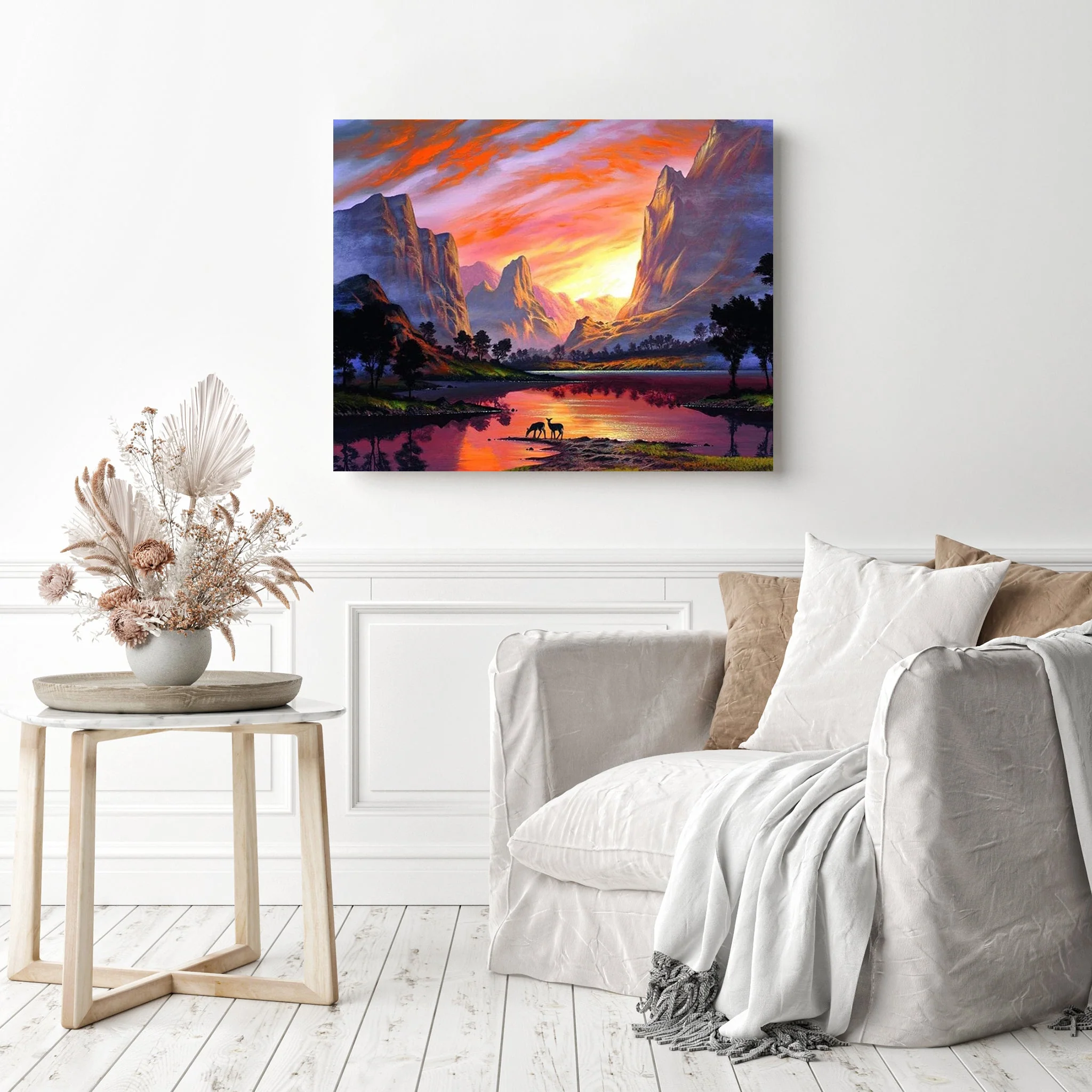 Mountain Red Sunset | Diamond Painting - Image 3