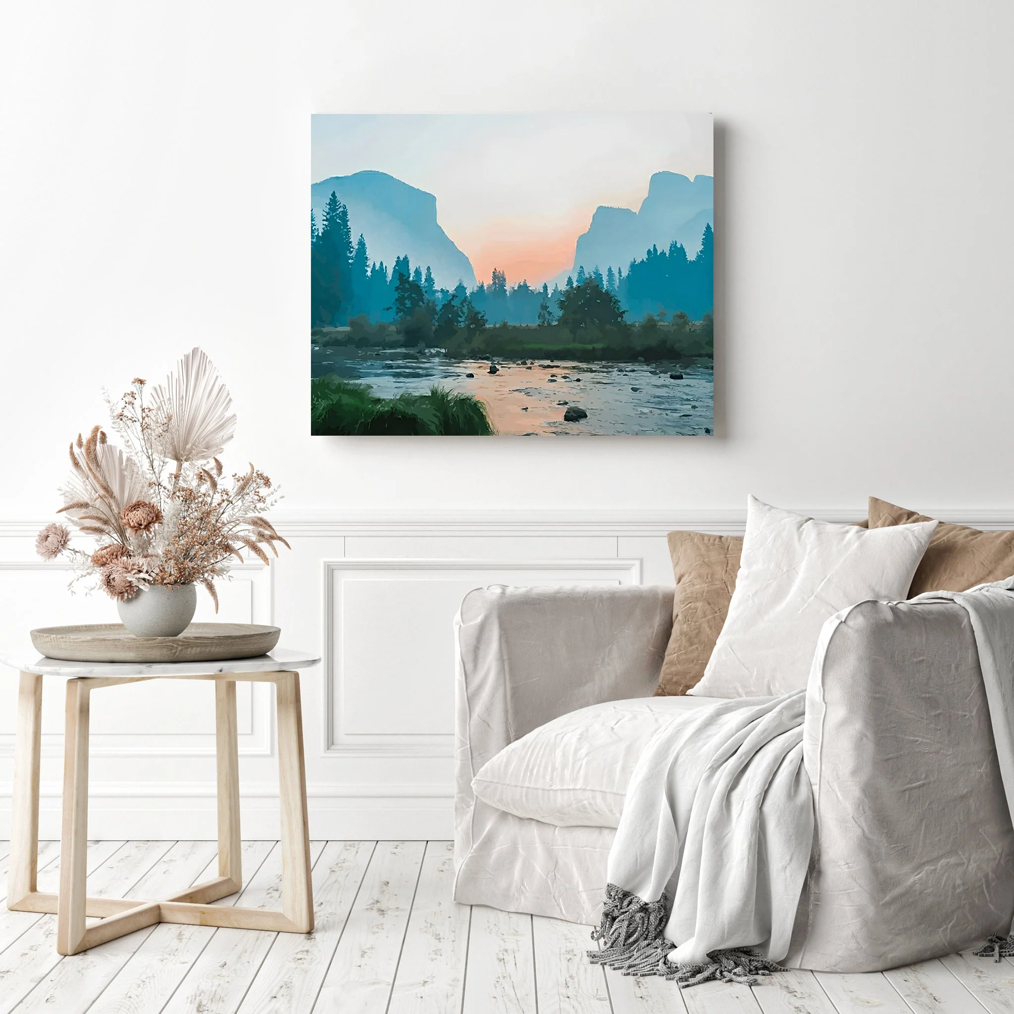 Sunset at the Mountains | Diamond Painting - Image 3